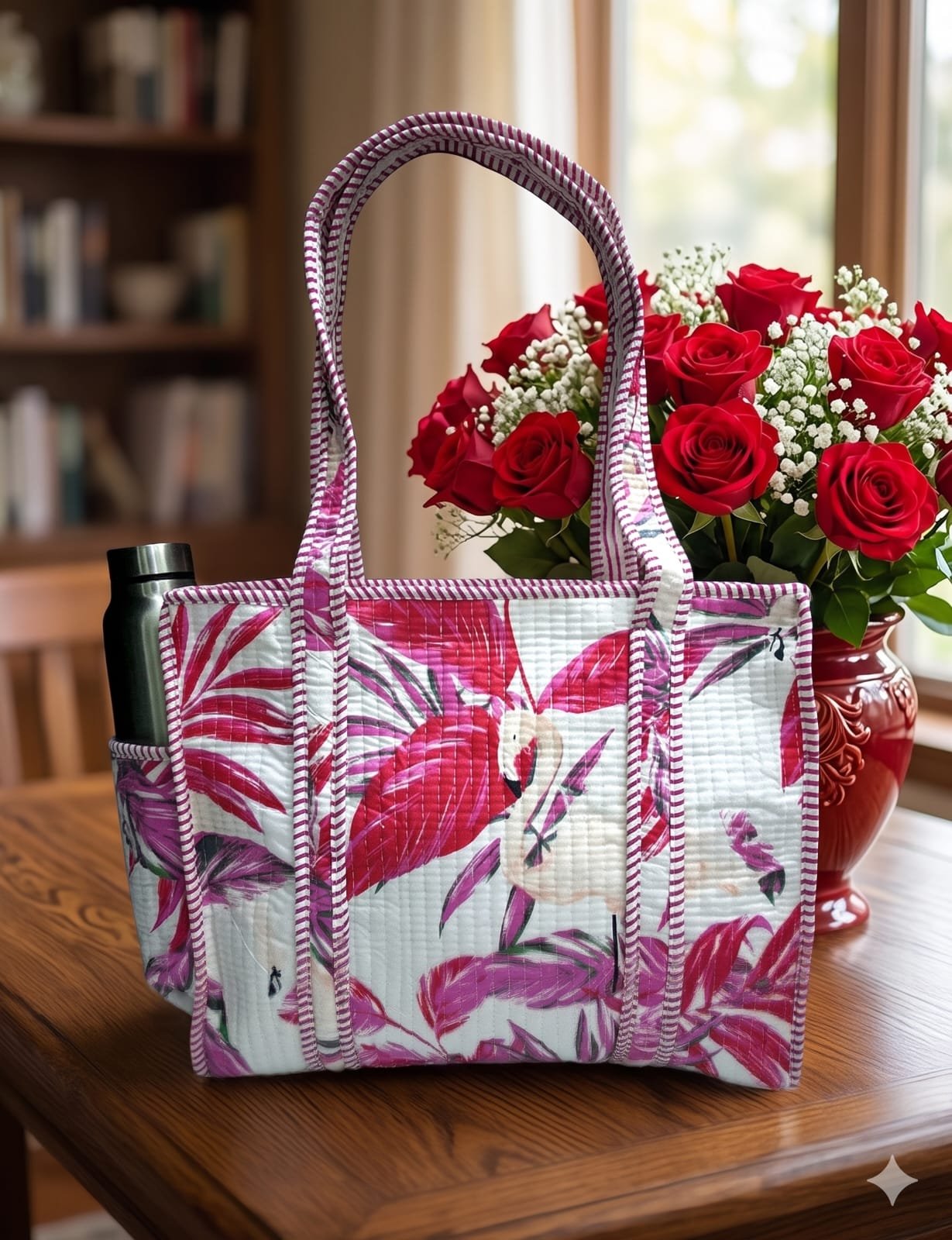 Cotton Printed Quilted Bag 16*16
