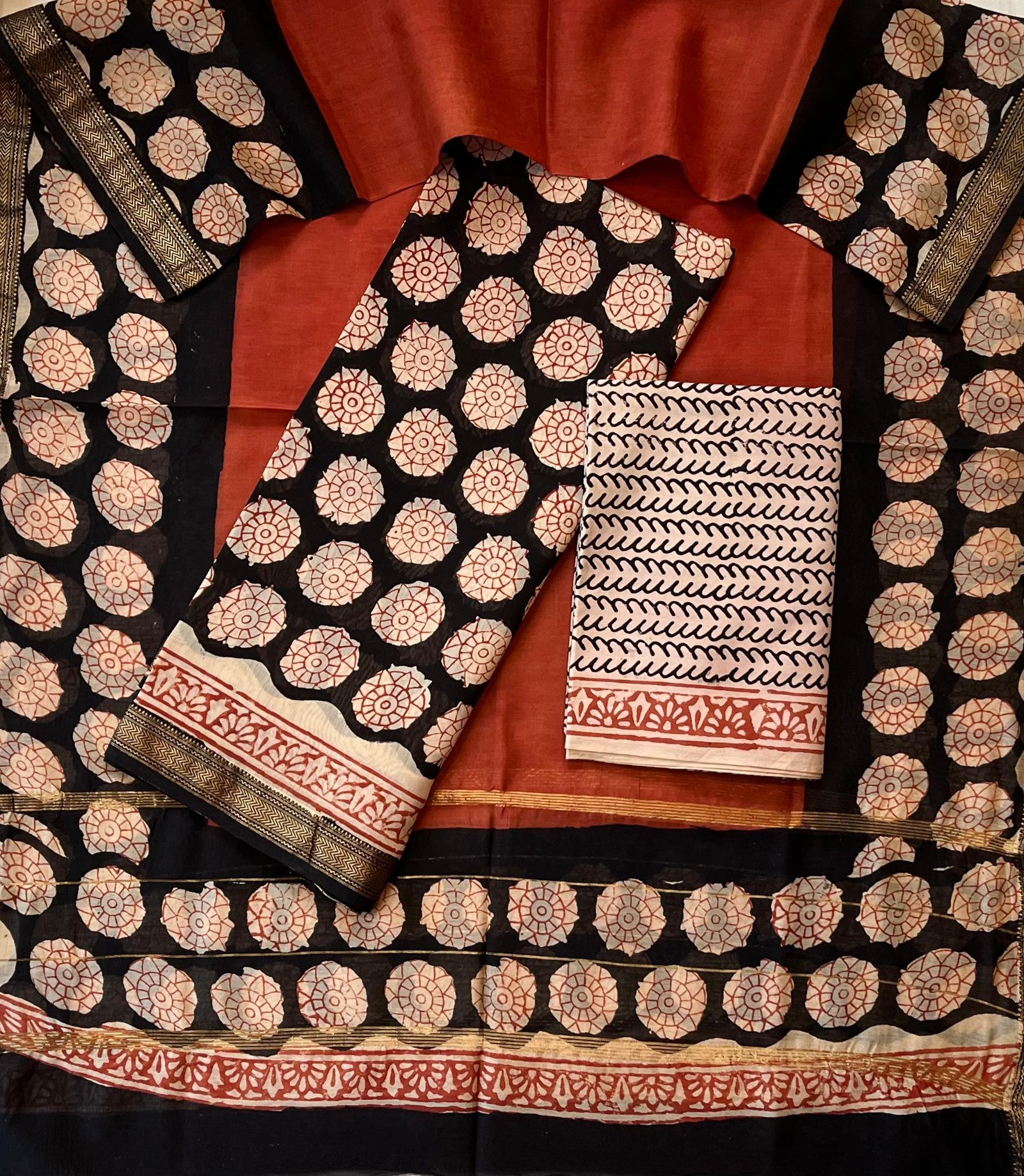 Maheshwari Printed Suit Set