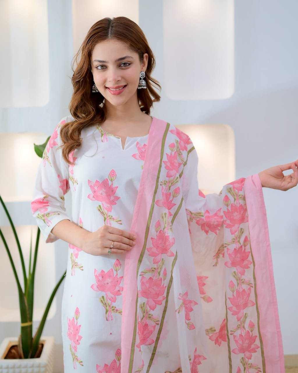Cotton Printed Stitched Suit Set