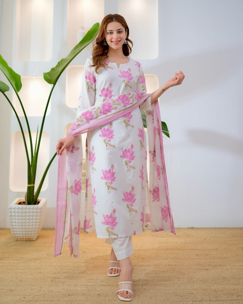 Cotton Printed Stitched Suit Set