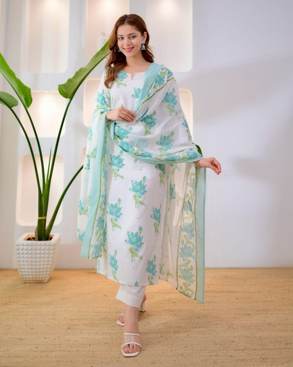 Cotton Printed Stitched Suit Set