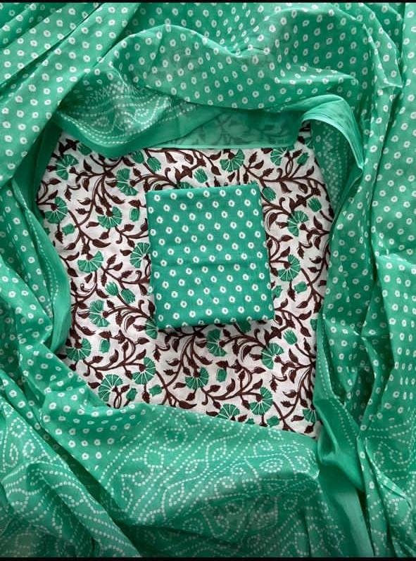 Cotton Dupatta Printed Suit