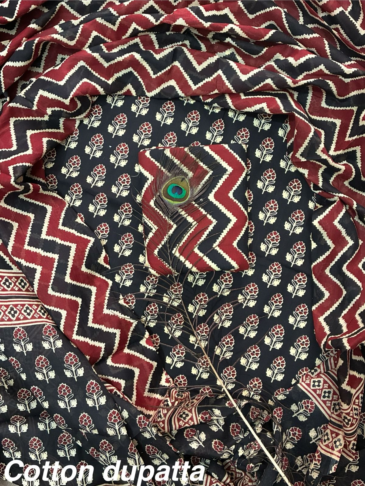 Cotton Dupatta Printed Suit