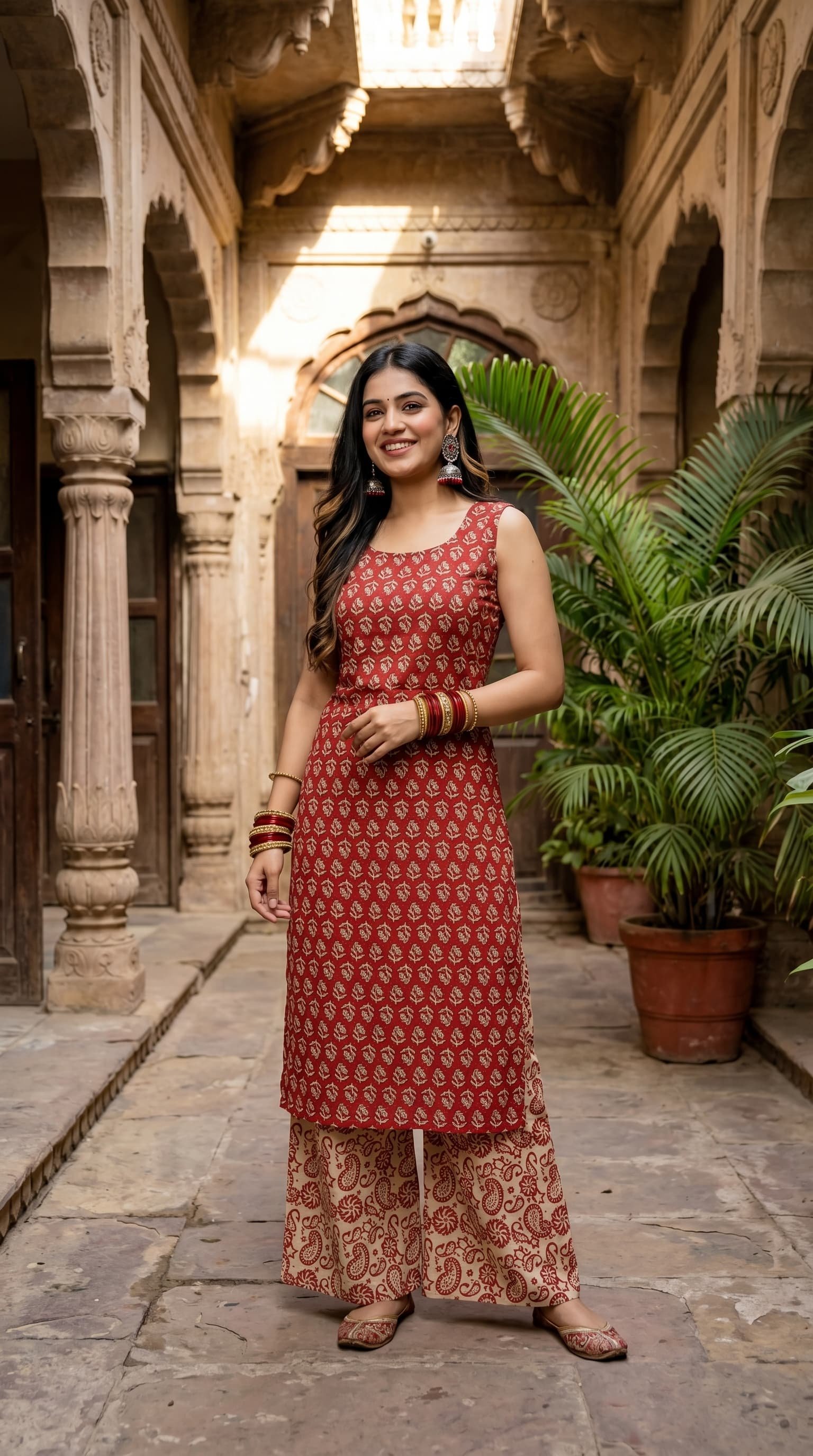 Cotton Printed Cord Set