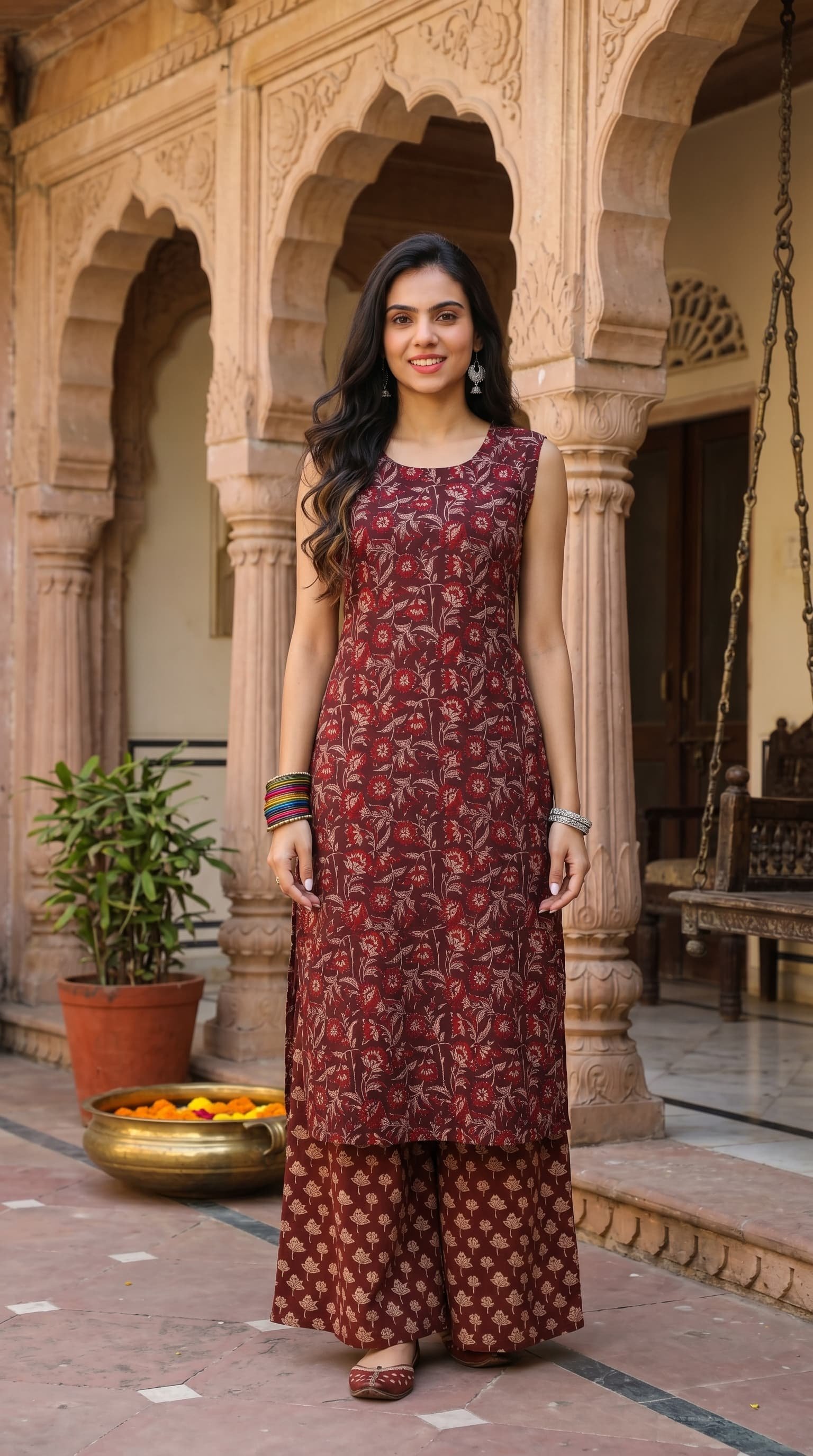 Cotton Printed Cord Set