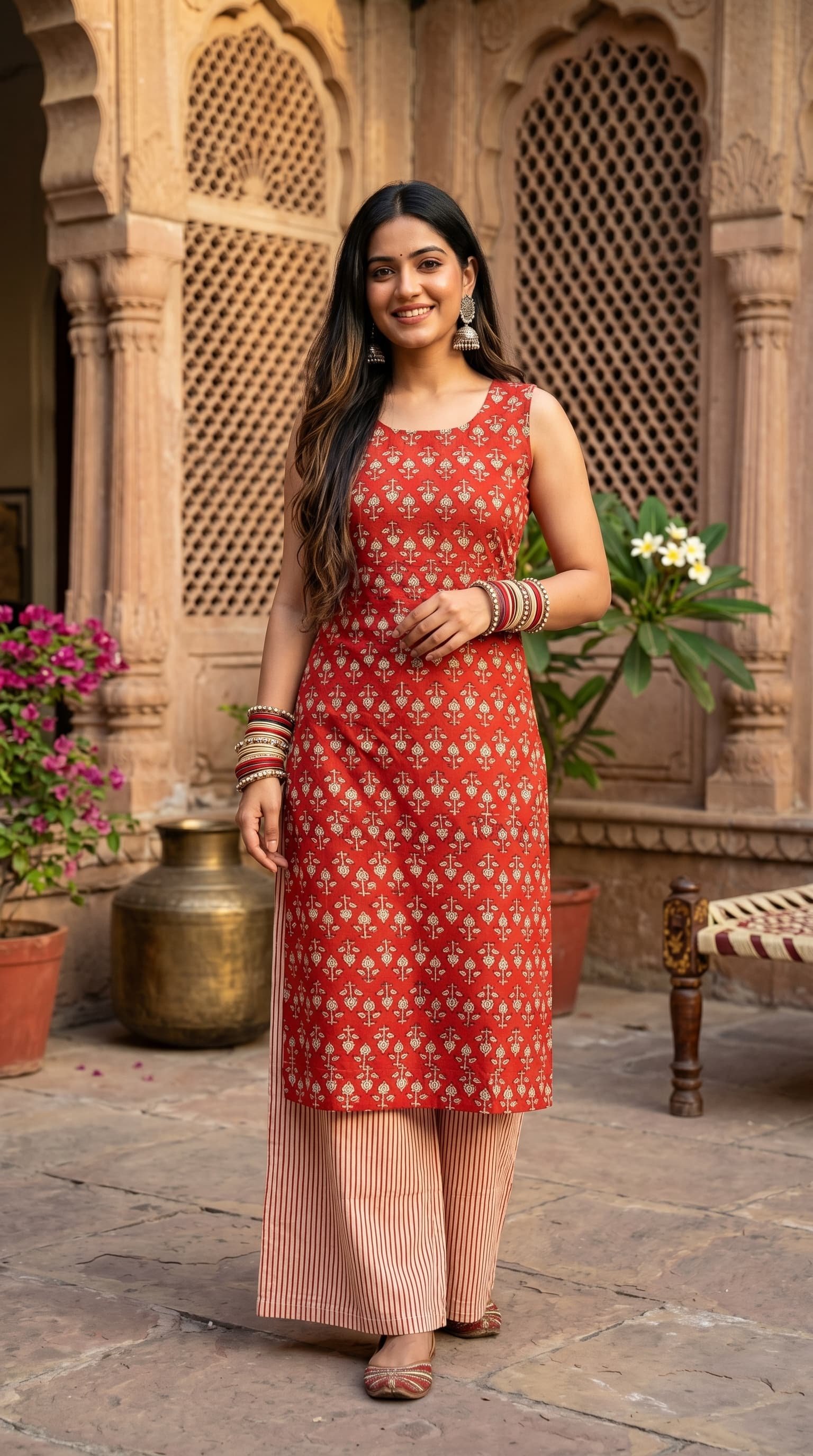Cotton Printed Cord Set