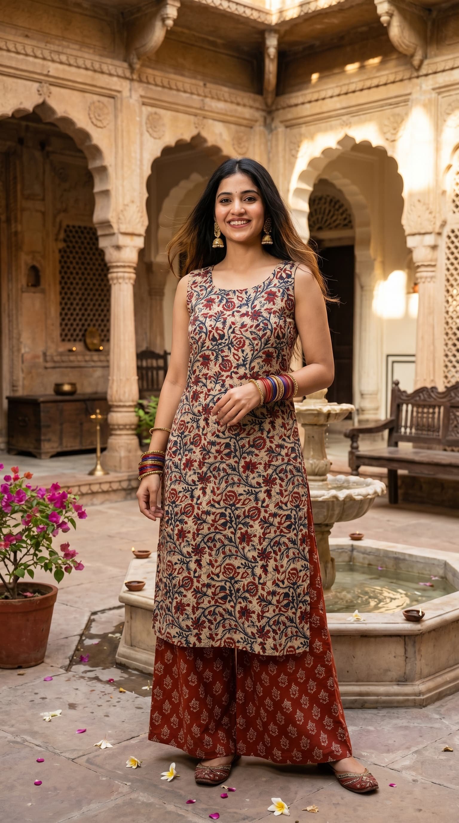 Cotton Printed Cord Set