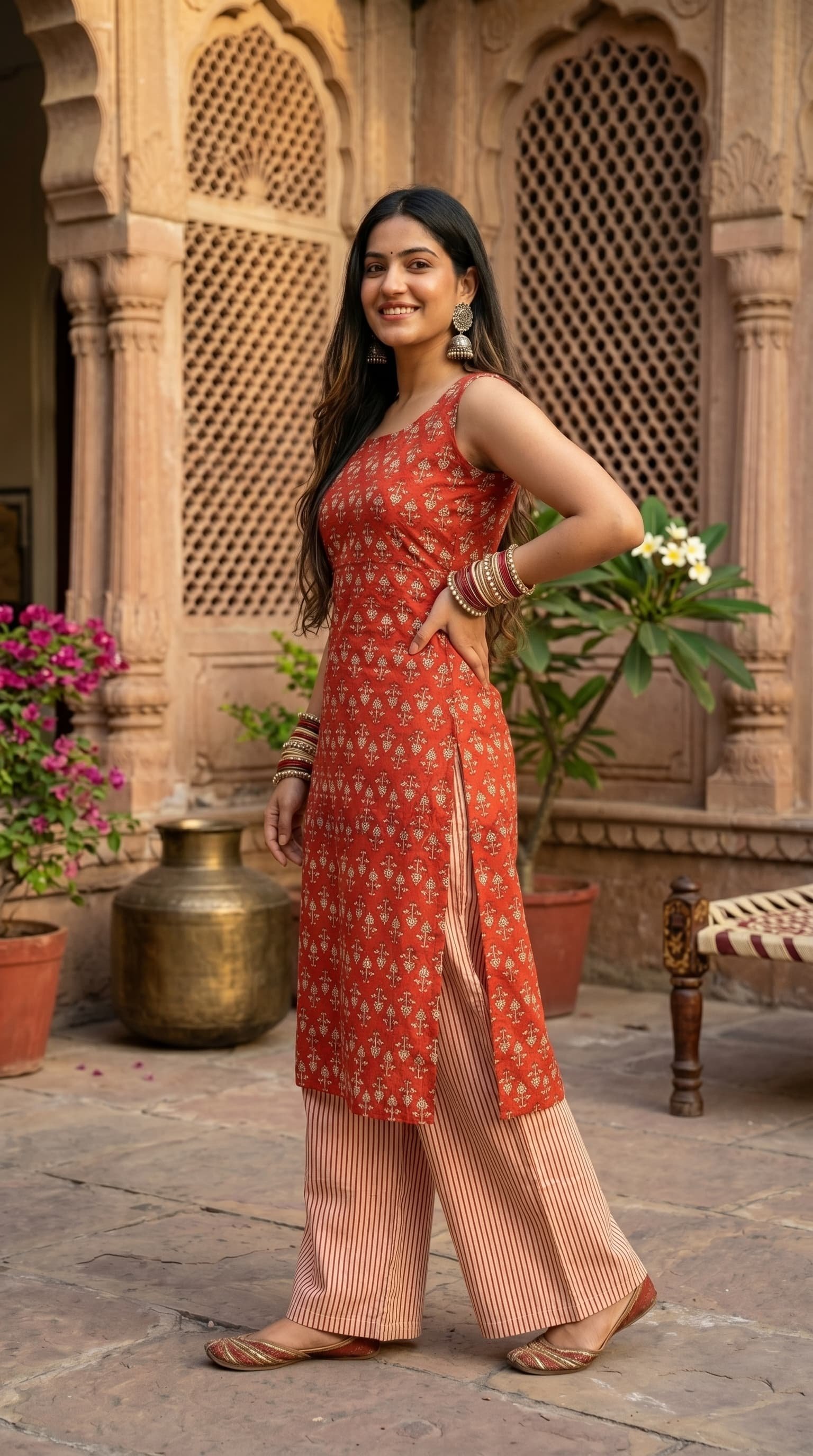Cotton Printed Cord Set