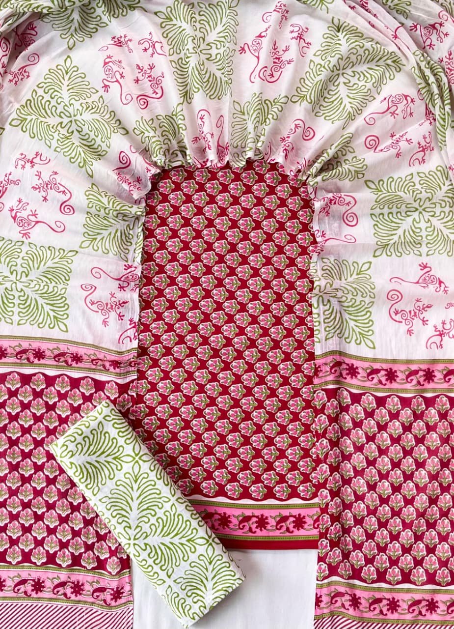 Cotton Dupatta Printed Suit