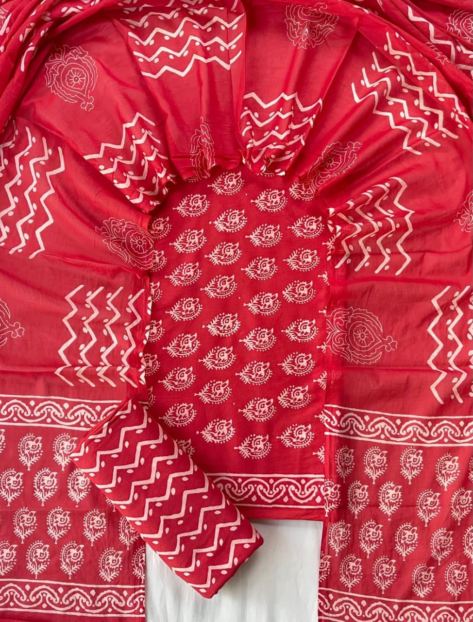 Cotton Dupatta Printed Suit