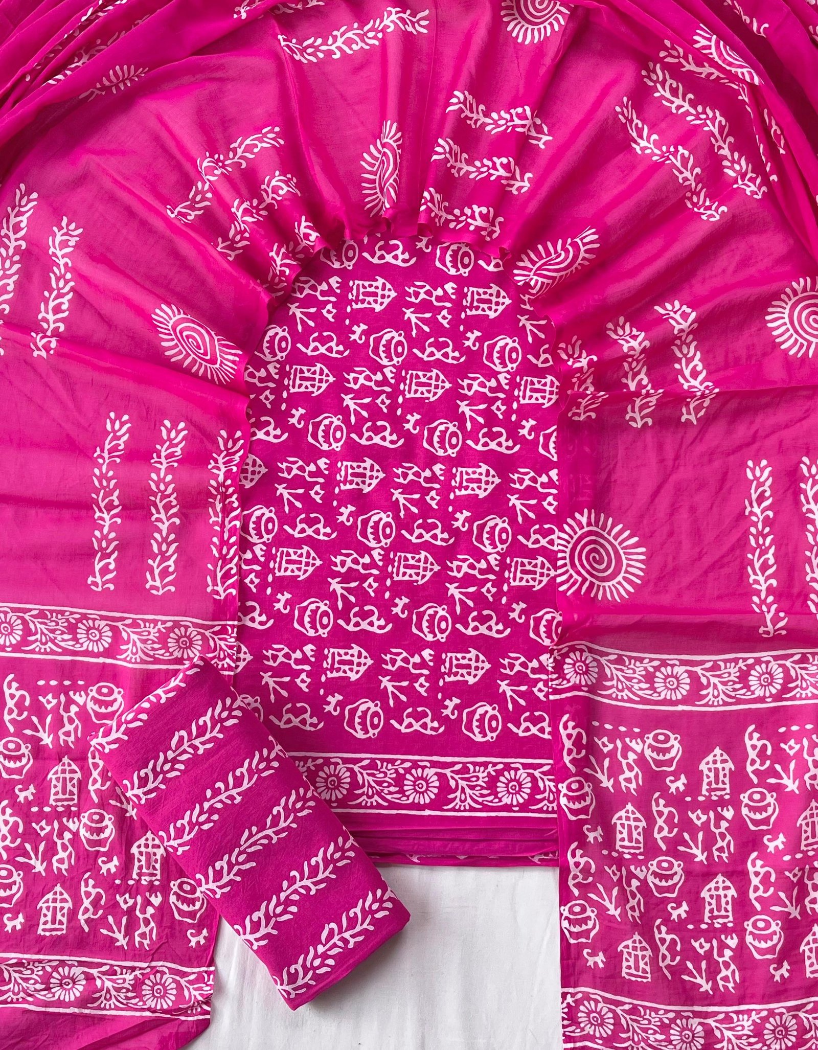 Cotton Dupatta Printed Suit