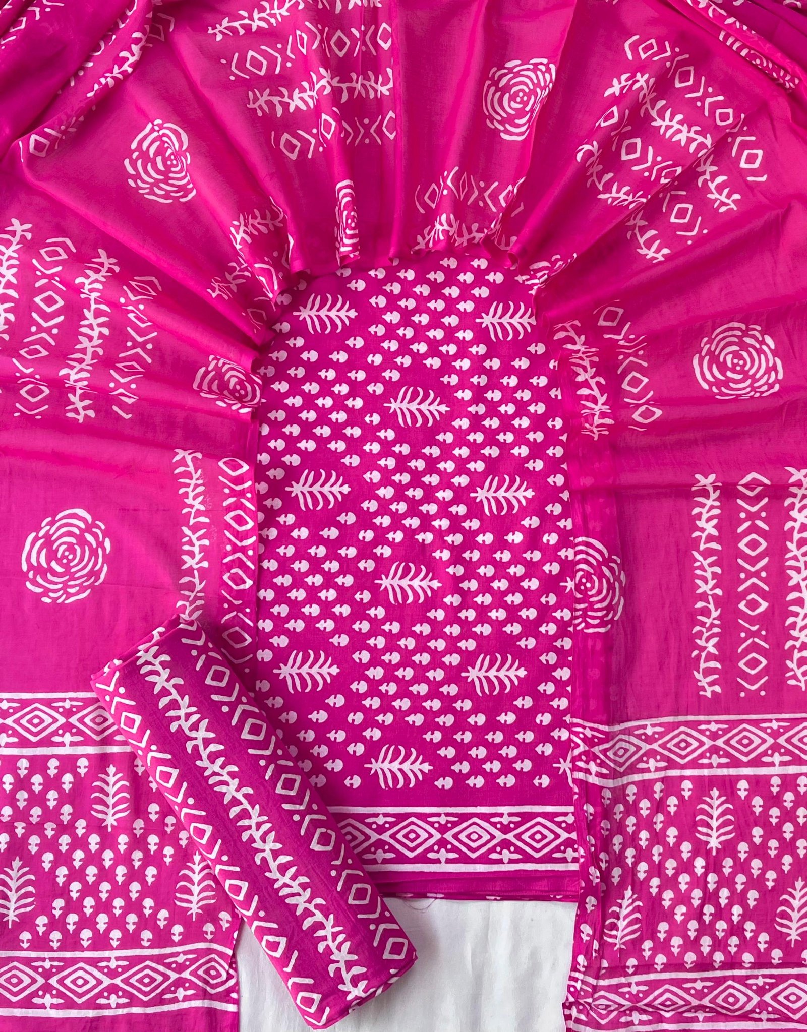 Cotton Dupatta Printed Suit