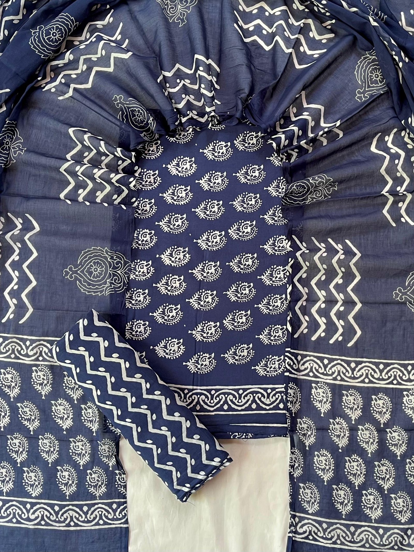Cotton Dupatta Printed Suit