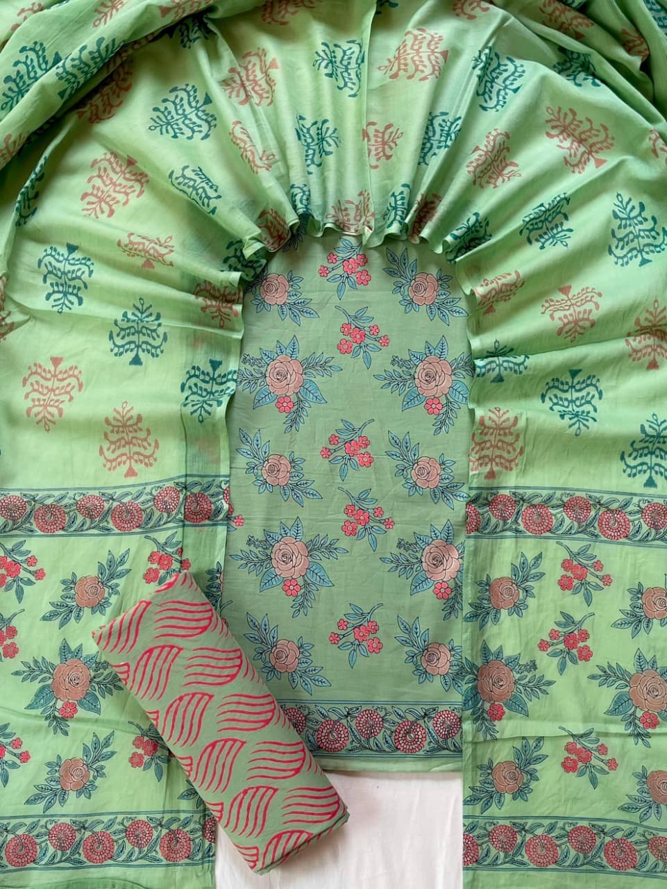 Cotton Dupatta Printed Suit