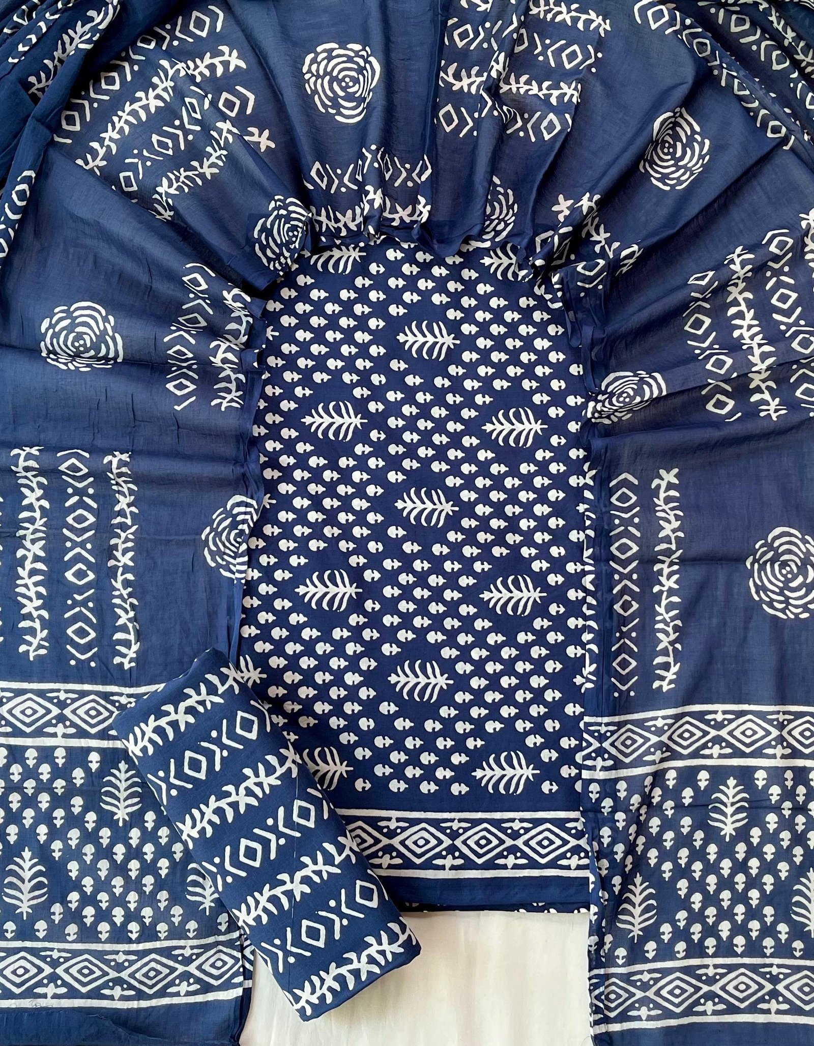 Cotton Dupatta Printed Suit