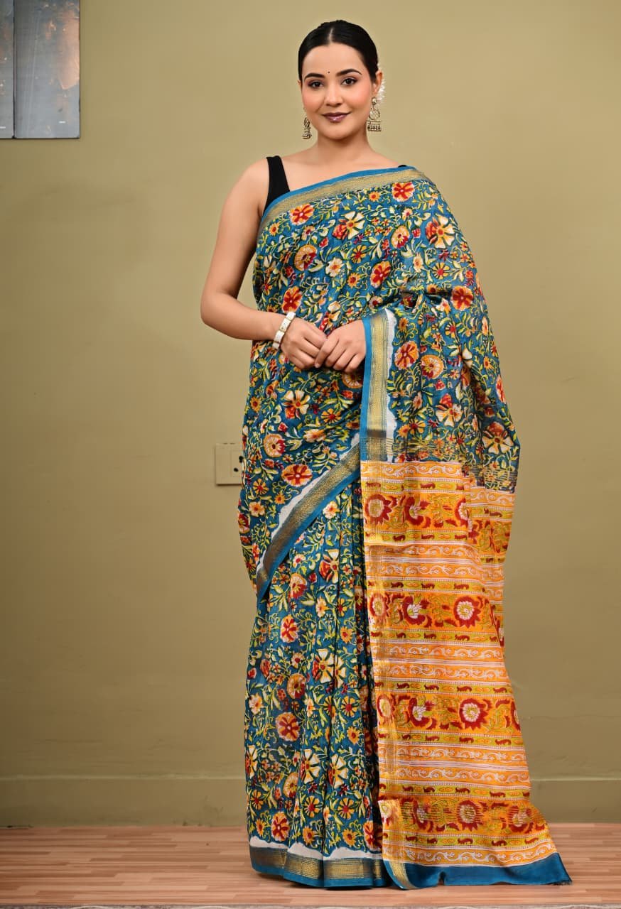 Maheshwari Printed Saree