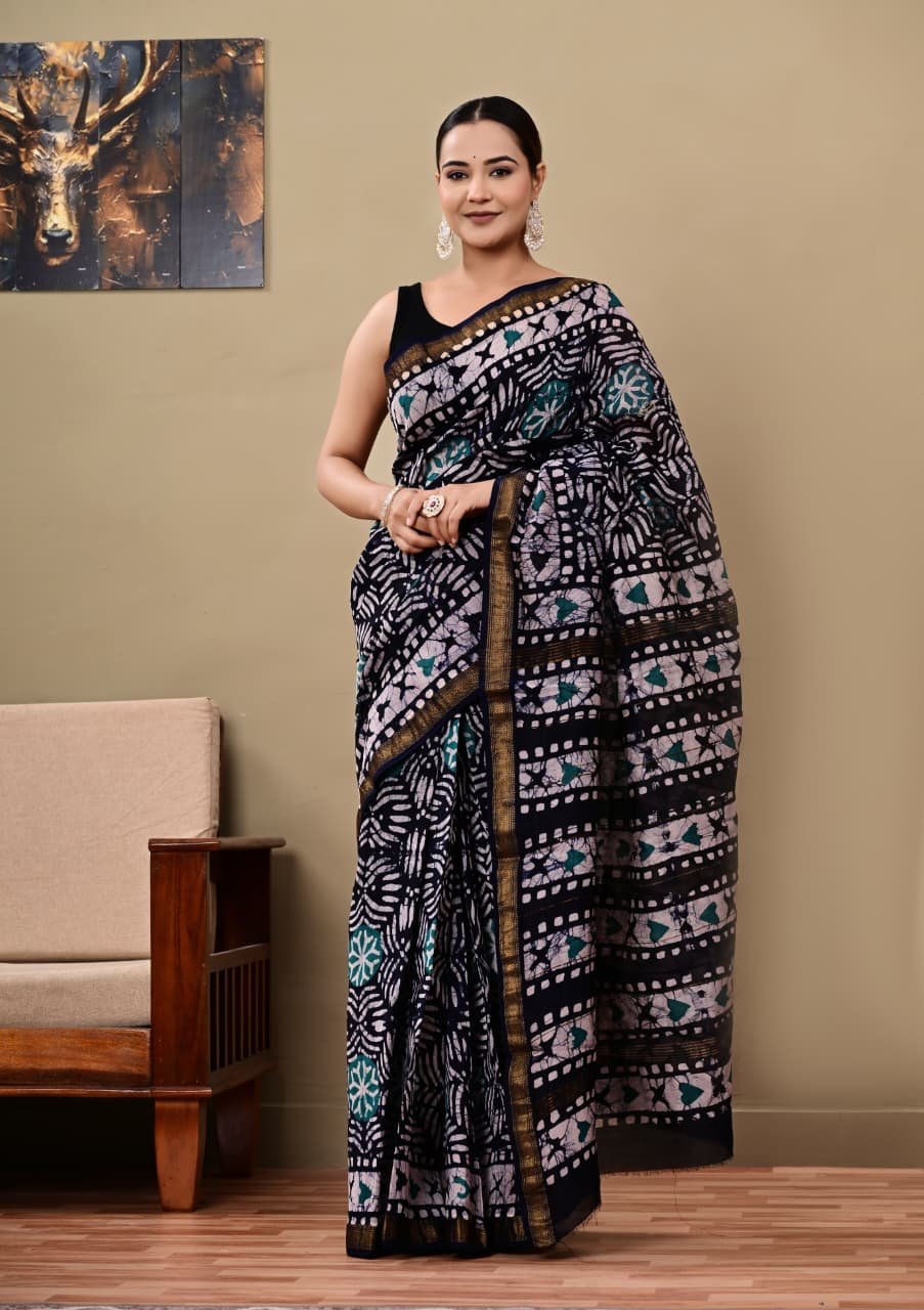 Maheshwari Printed Saree