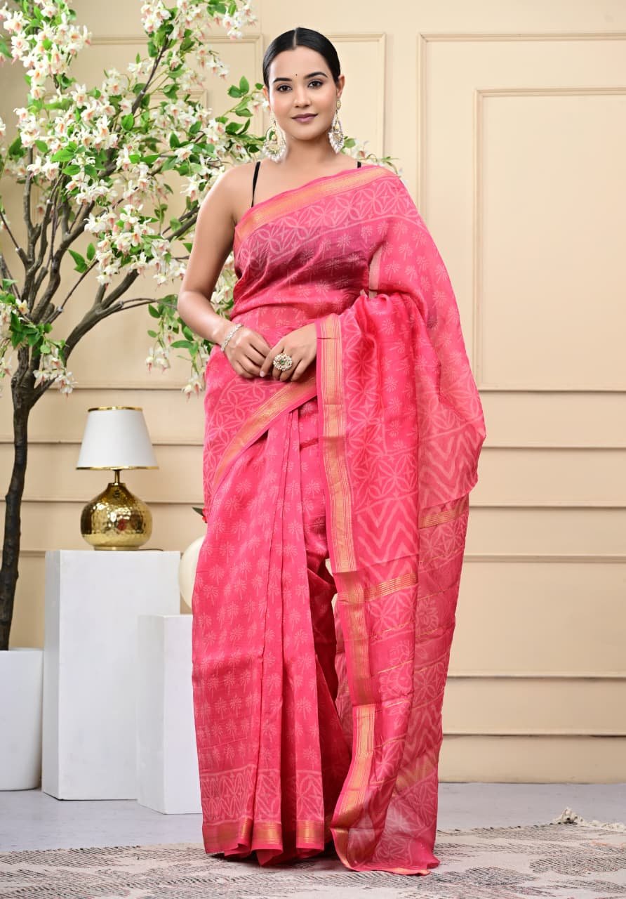 Maheshwari Printed Saree
