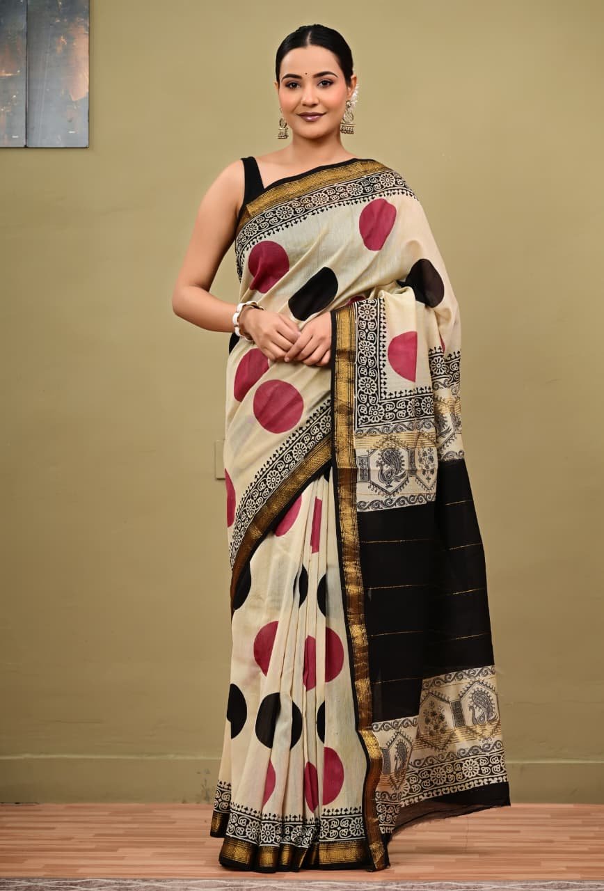 Maheshwari Printed Saree