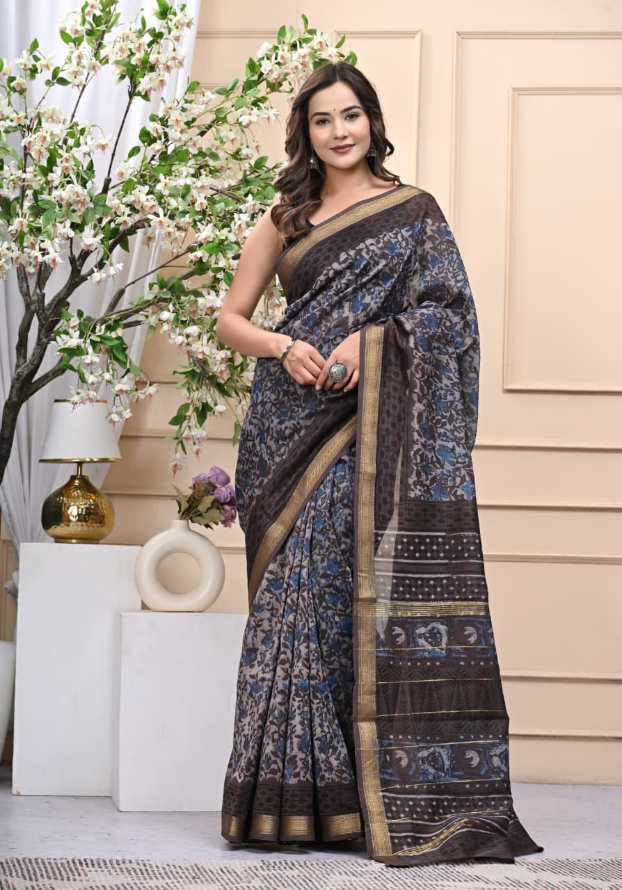 Maheshwari Printed Saree