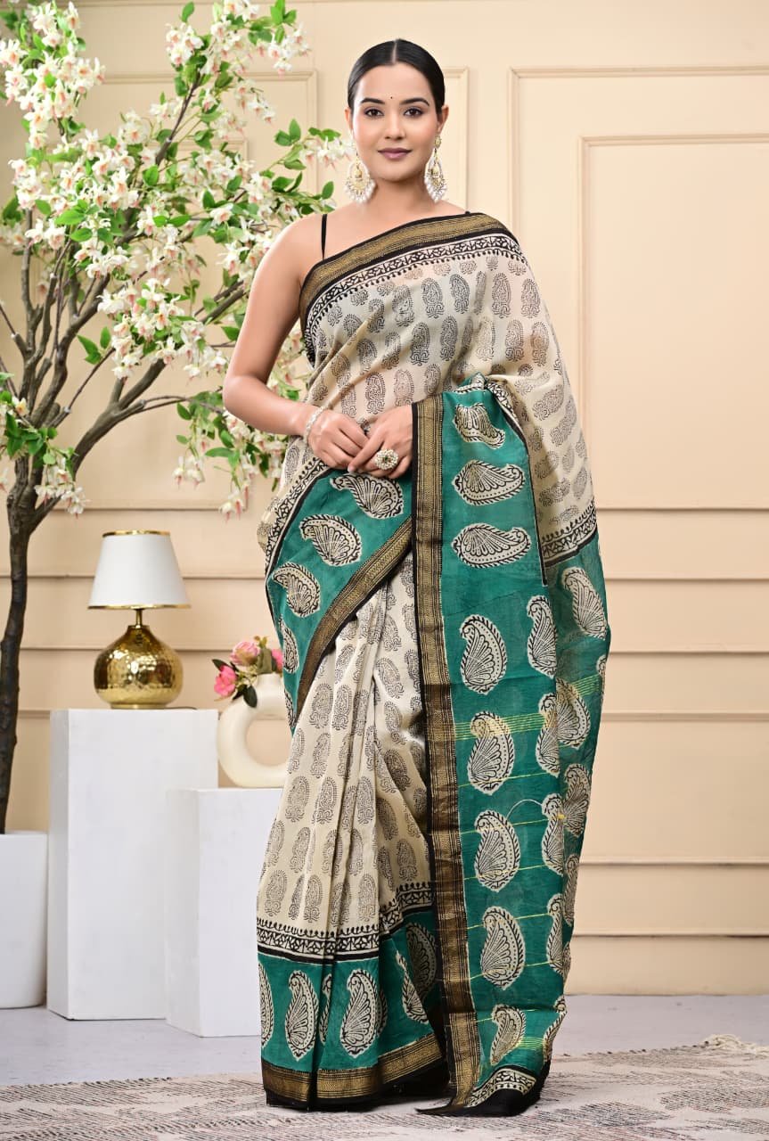 Maheshwari Printed Saree