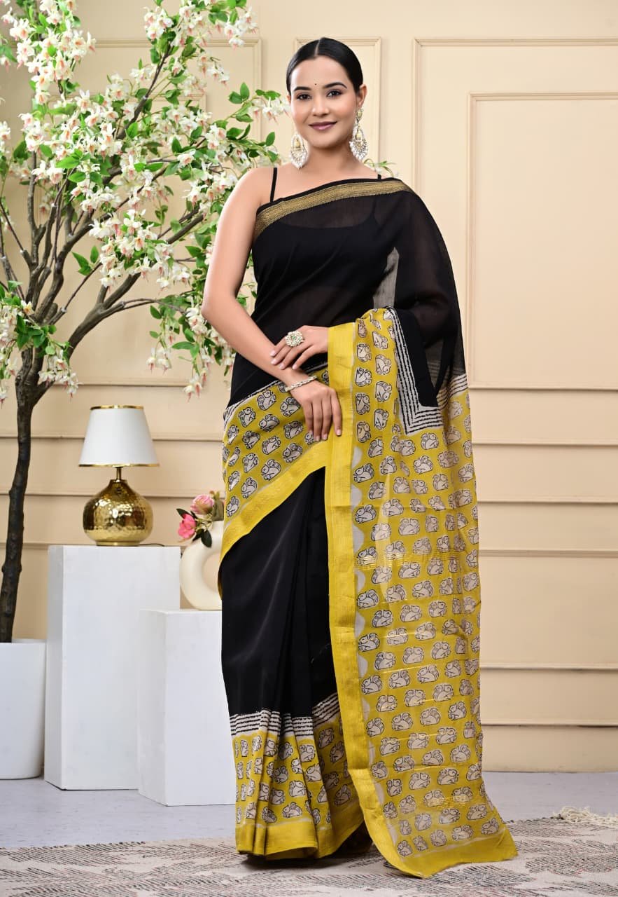Maheshwari Printed Saree