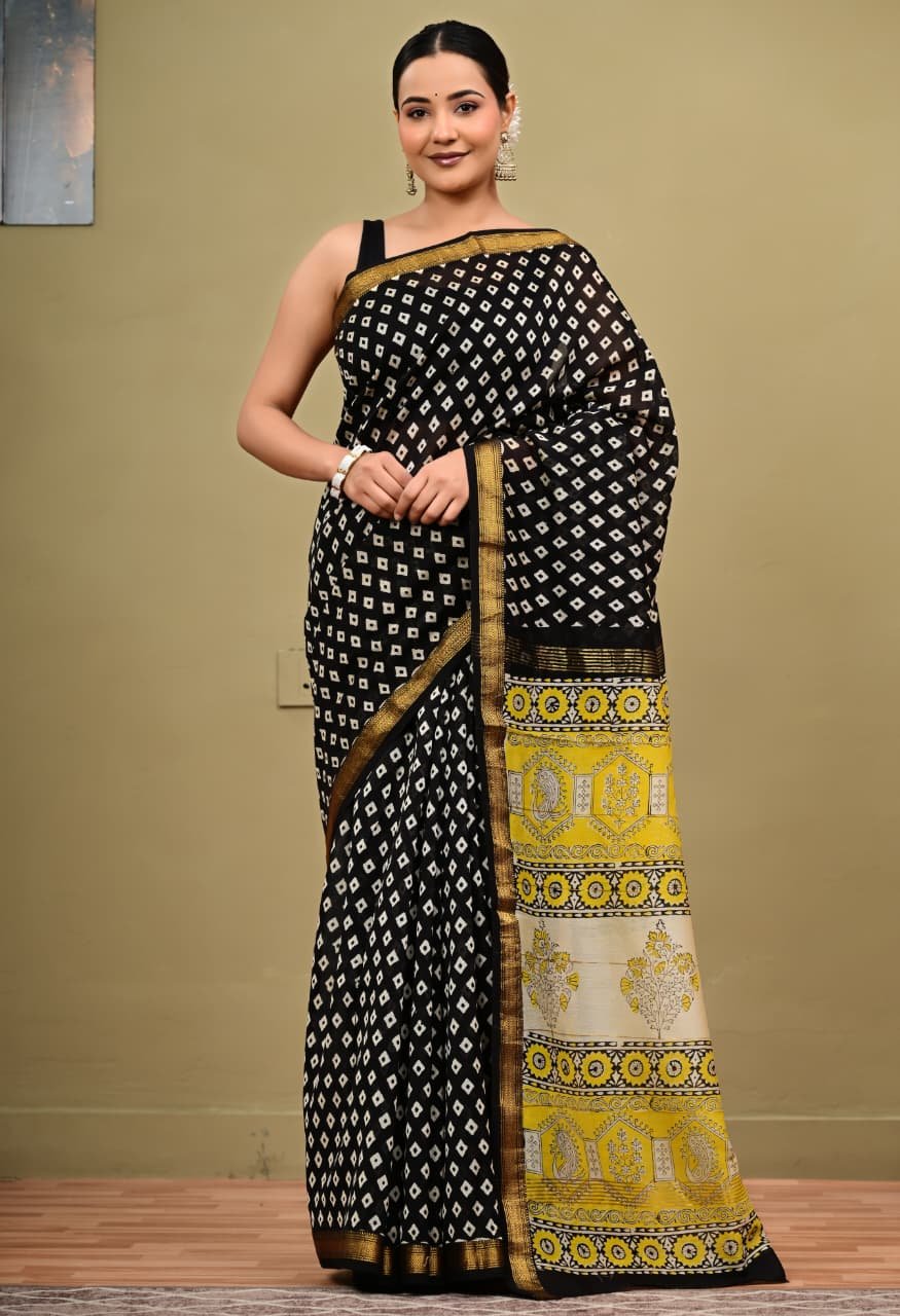Maheshwari Printed Saree