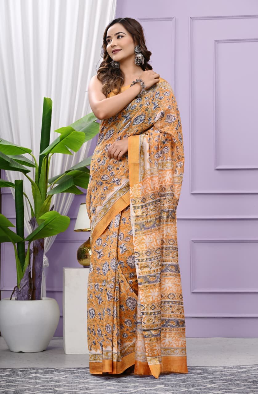 Maheshwari Printed Saree