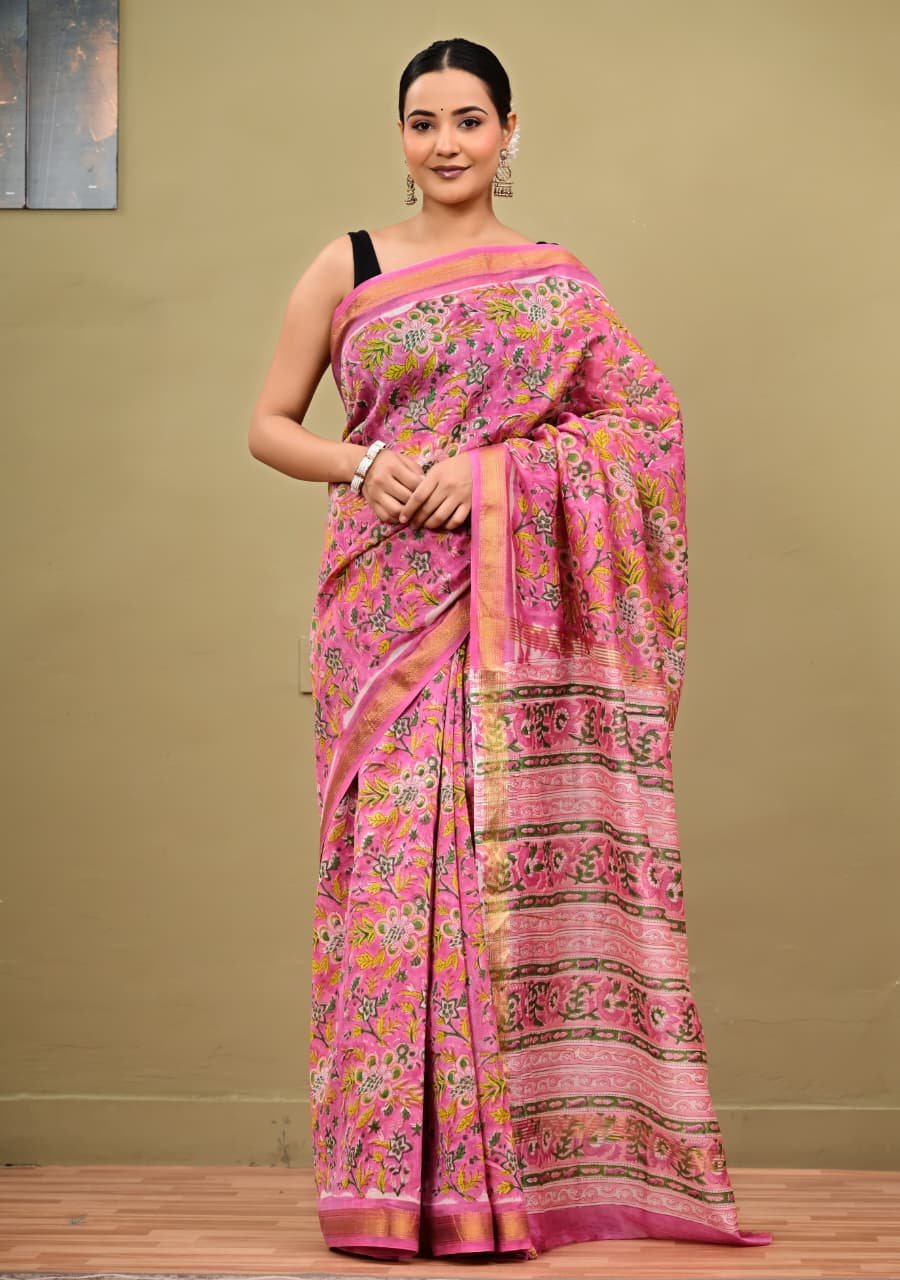 Maheshwari Printed Saree