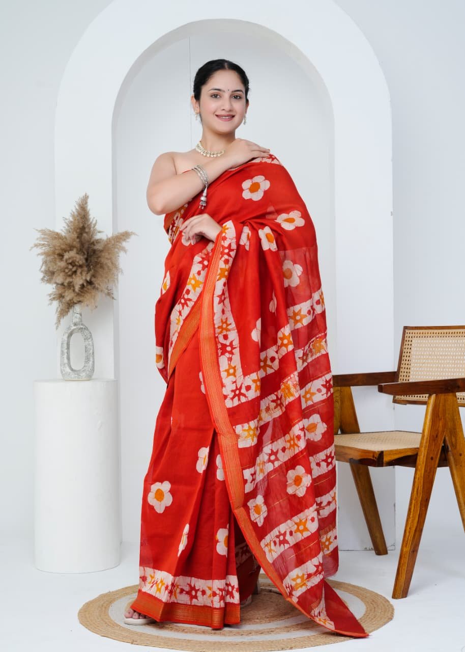 Maheshwari Printed Saree