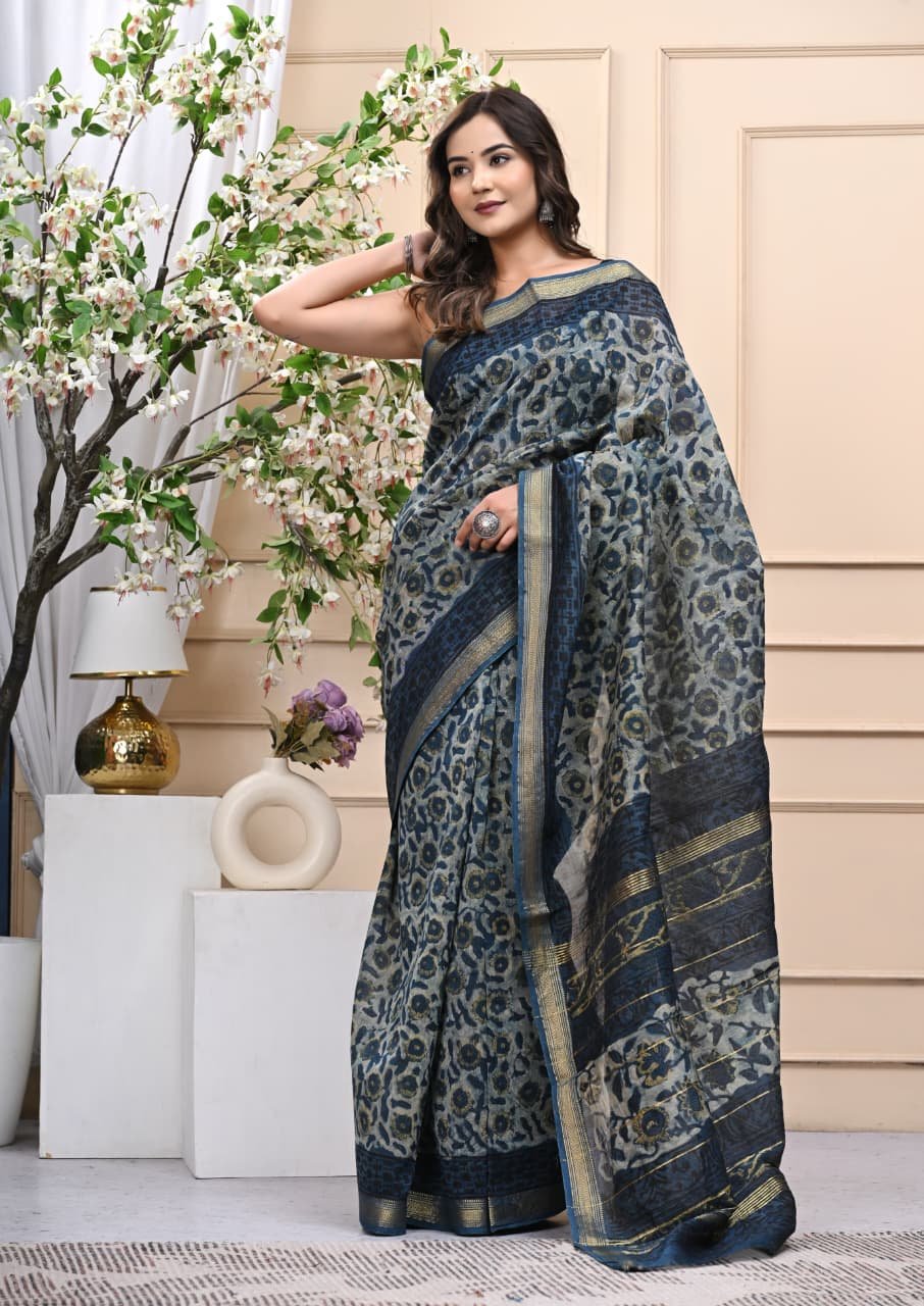 Maheshwari Printed Saree