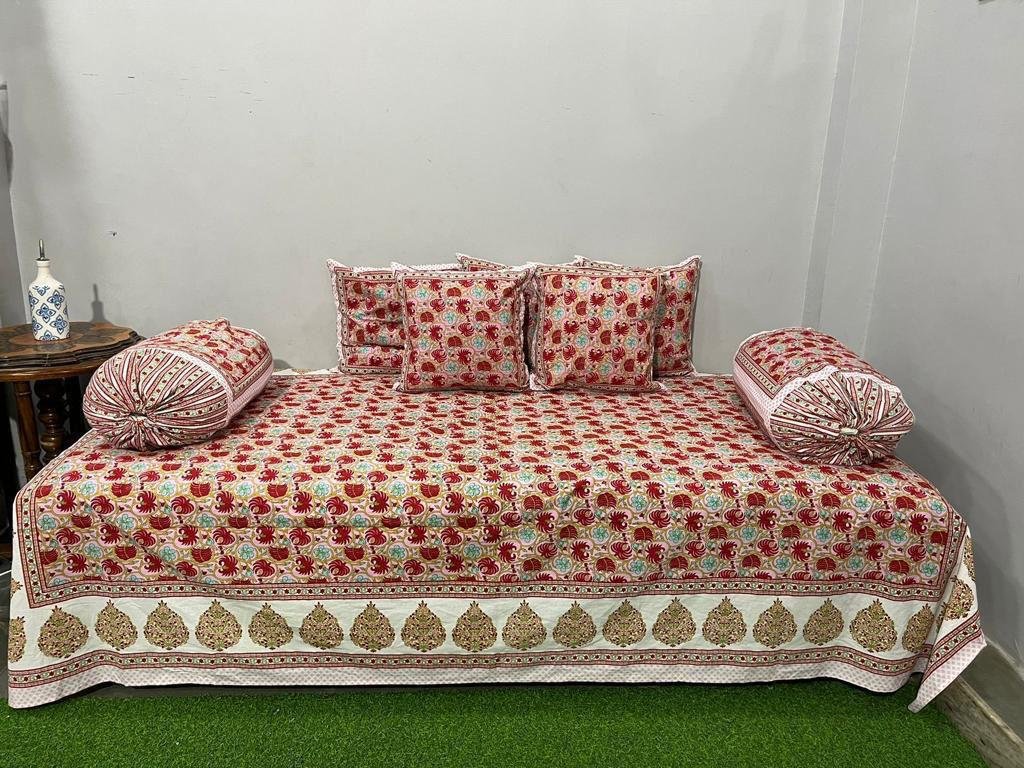 Cotton Printed Diwan Set