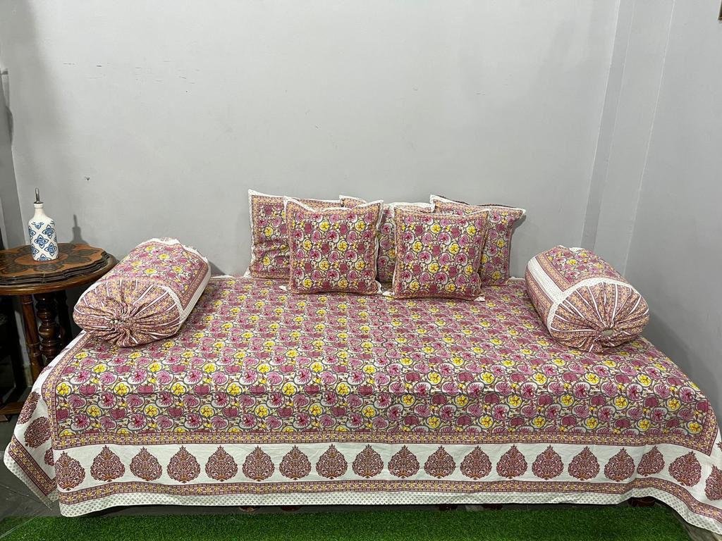Cotton Printed Diwan Set