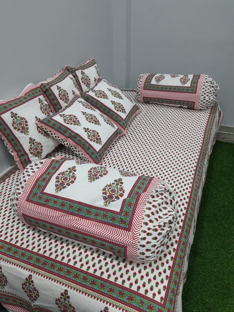Cotton Printed Diwan Set