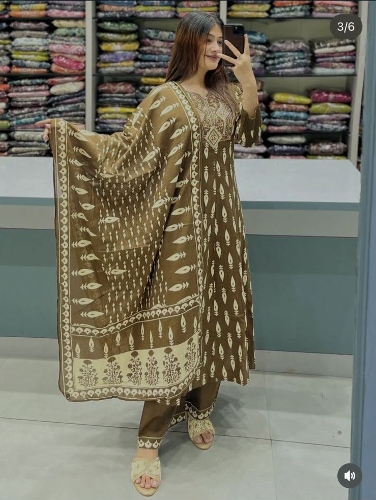 Cotton Printed Stitched Suit Set