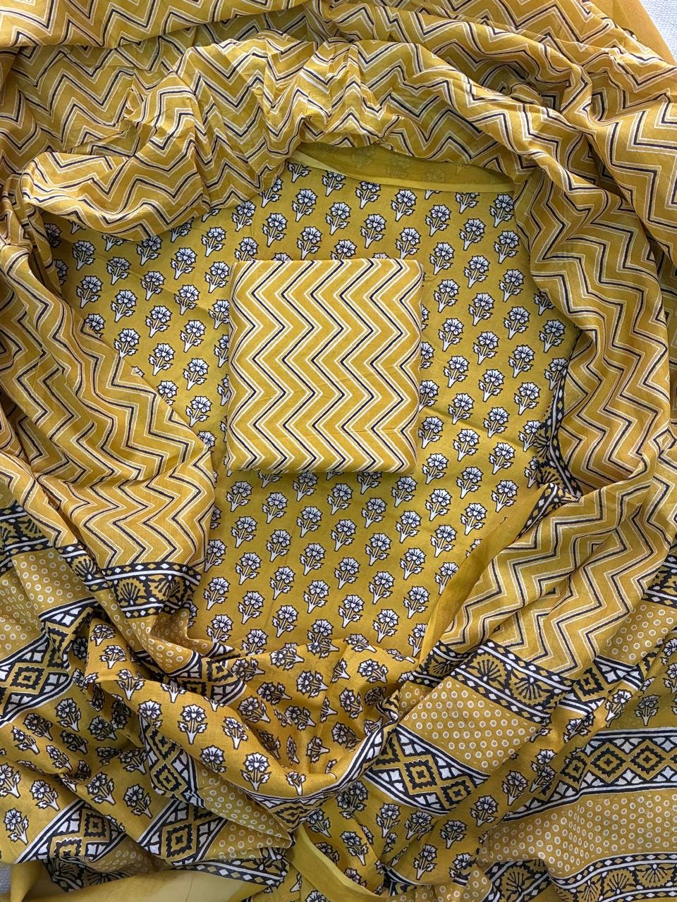 Cotton Dupatta Printed Suit