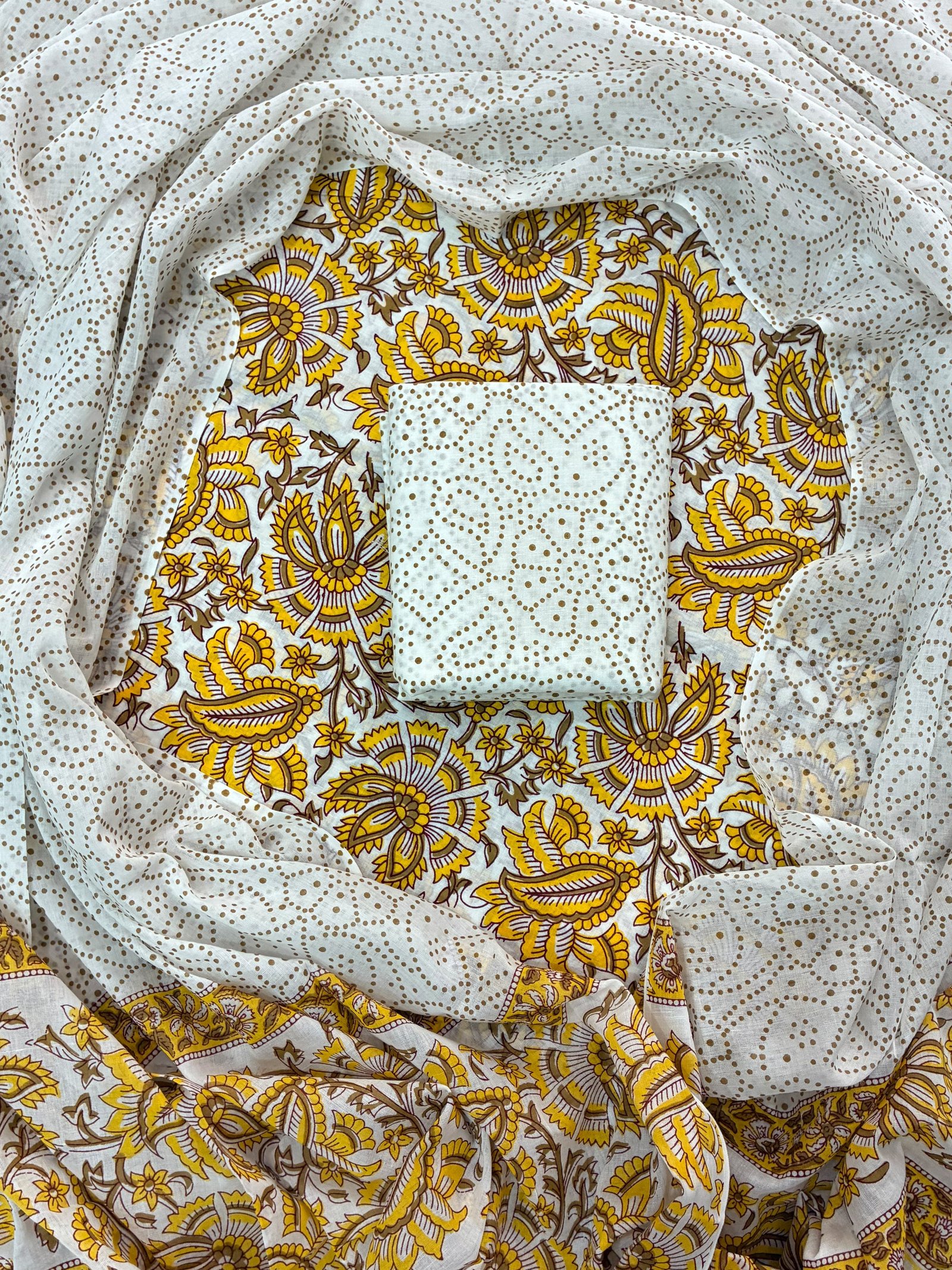 Cotton Dupatta Printed Suit
