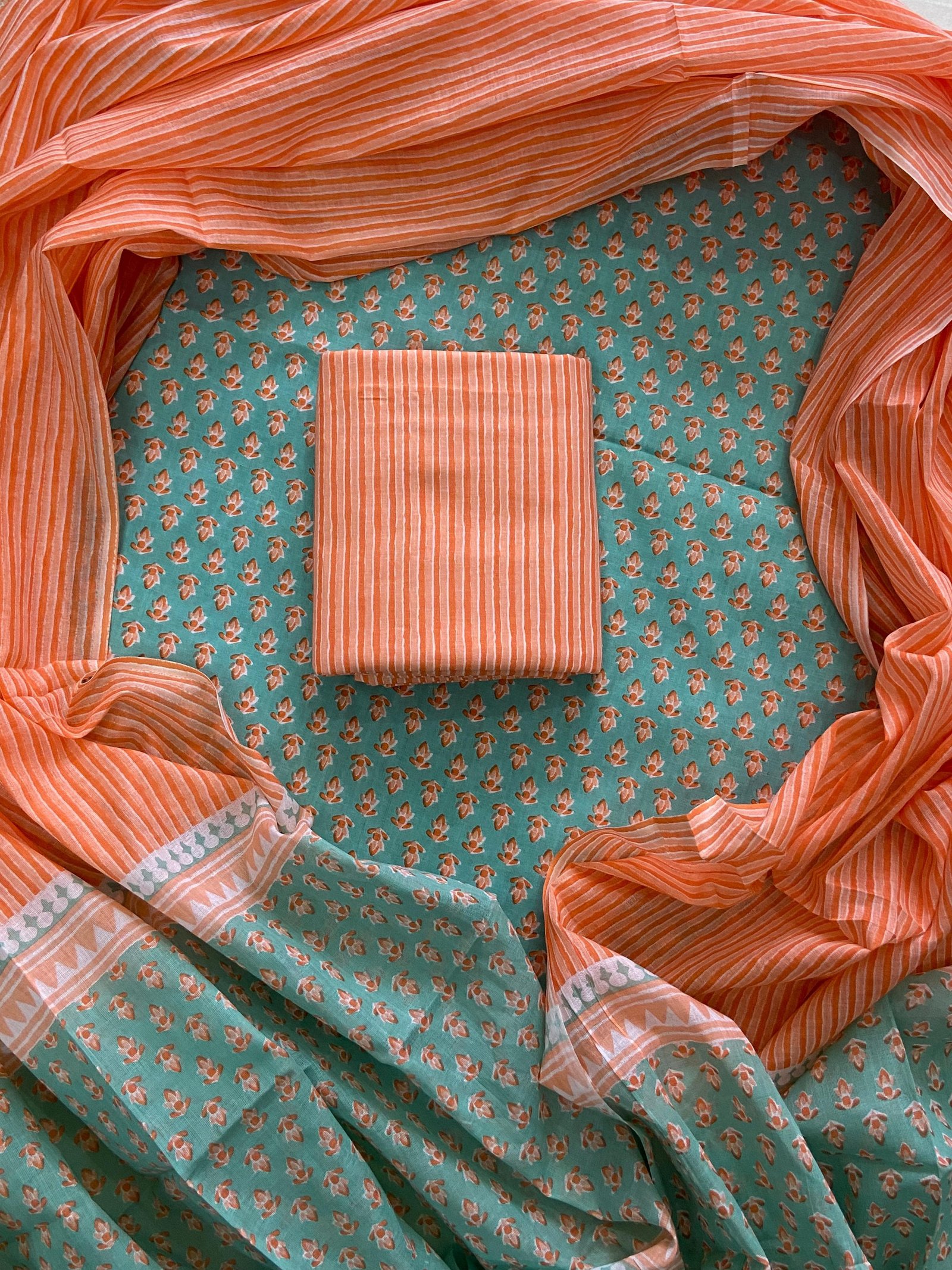 Cotton Dupatta Printed Suit