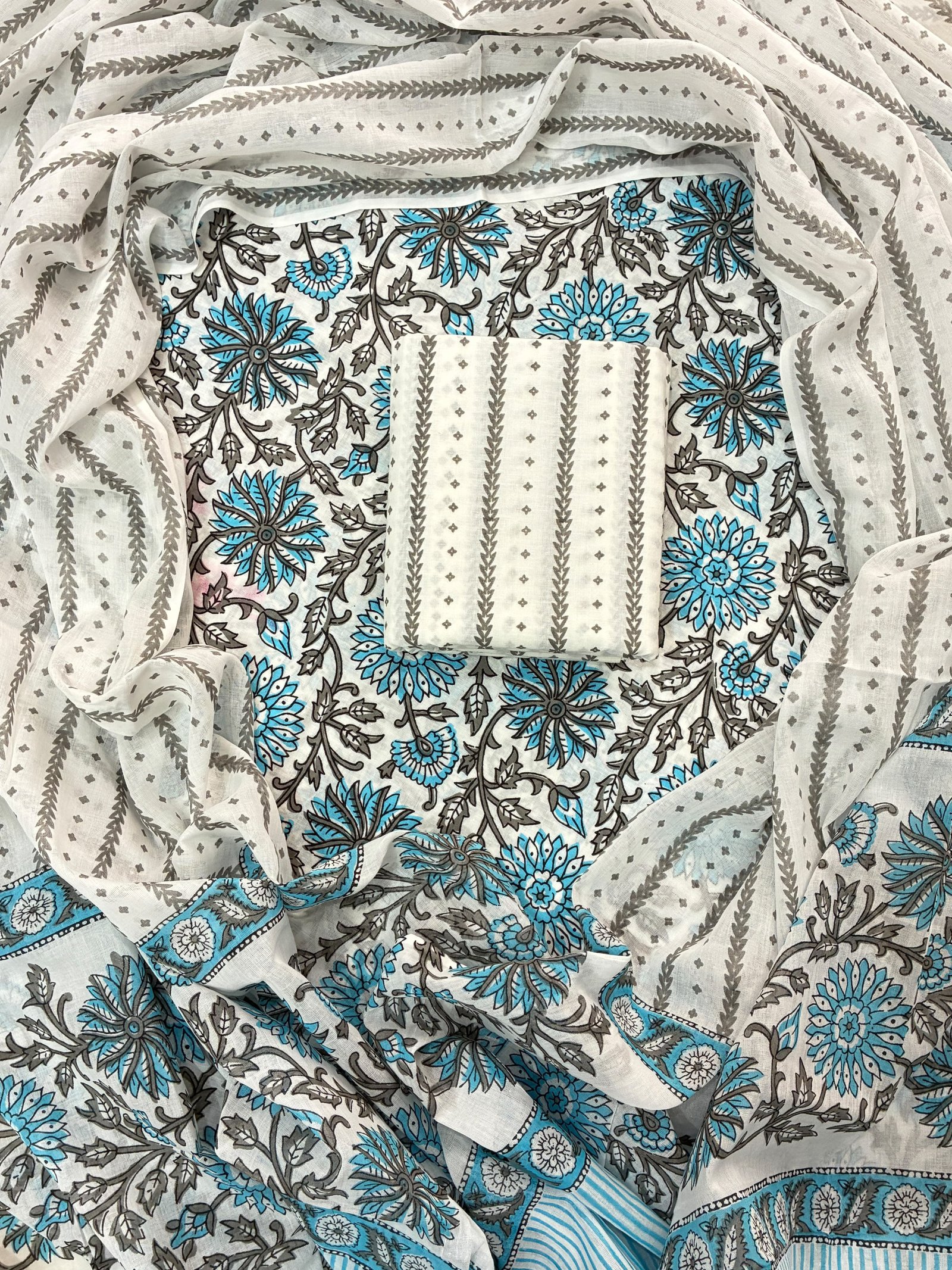 Cotton Dupatta Printed Suit