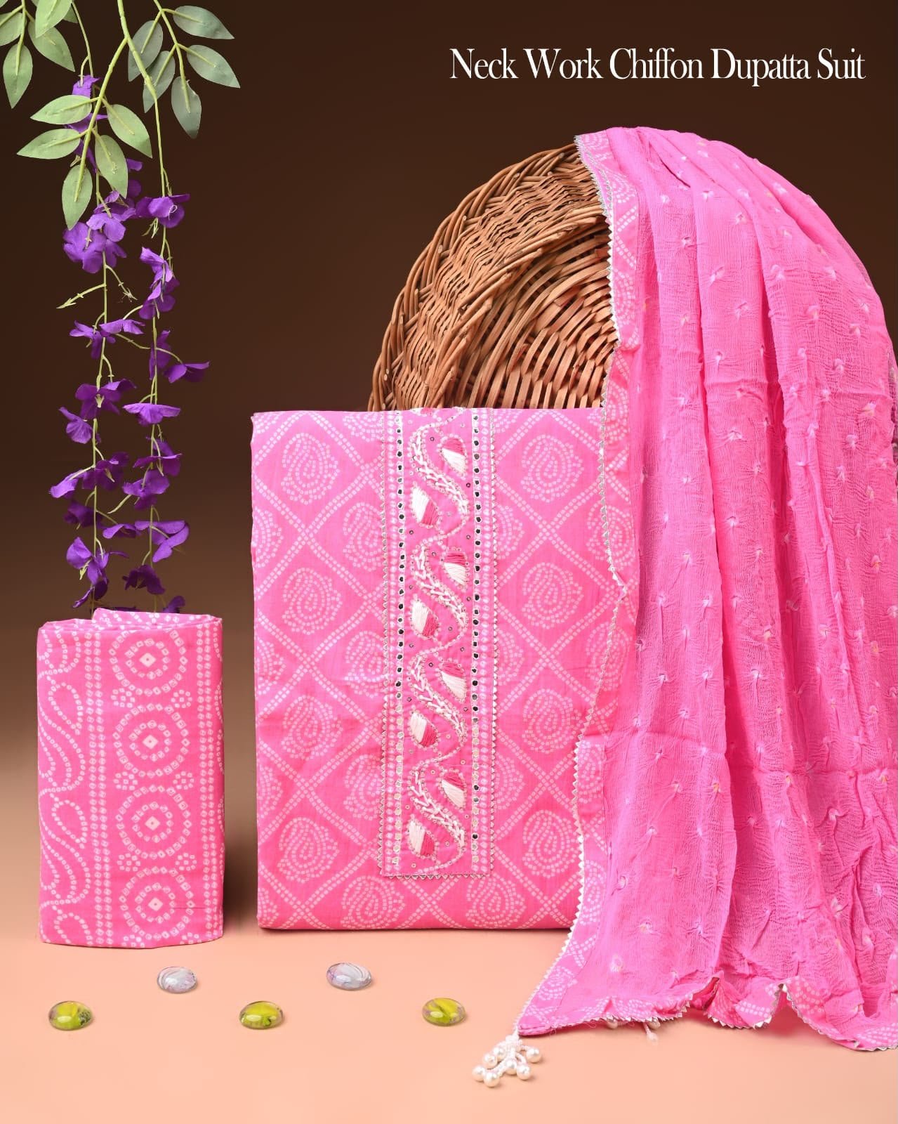Gota Suit Chiffon Dupatta