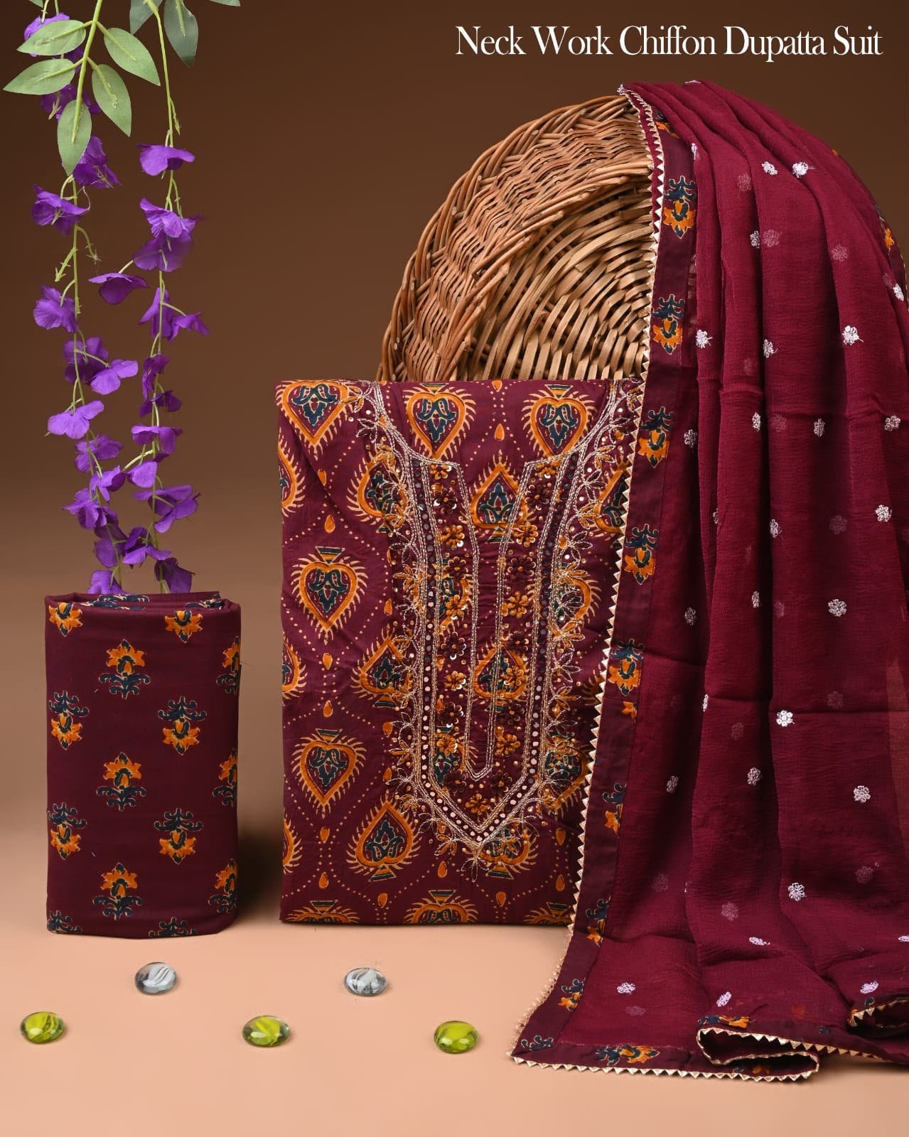 Gota Suit Chiffon Dupatta