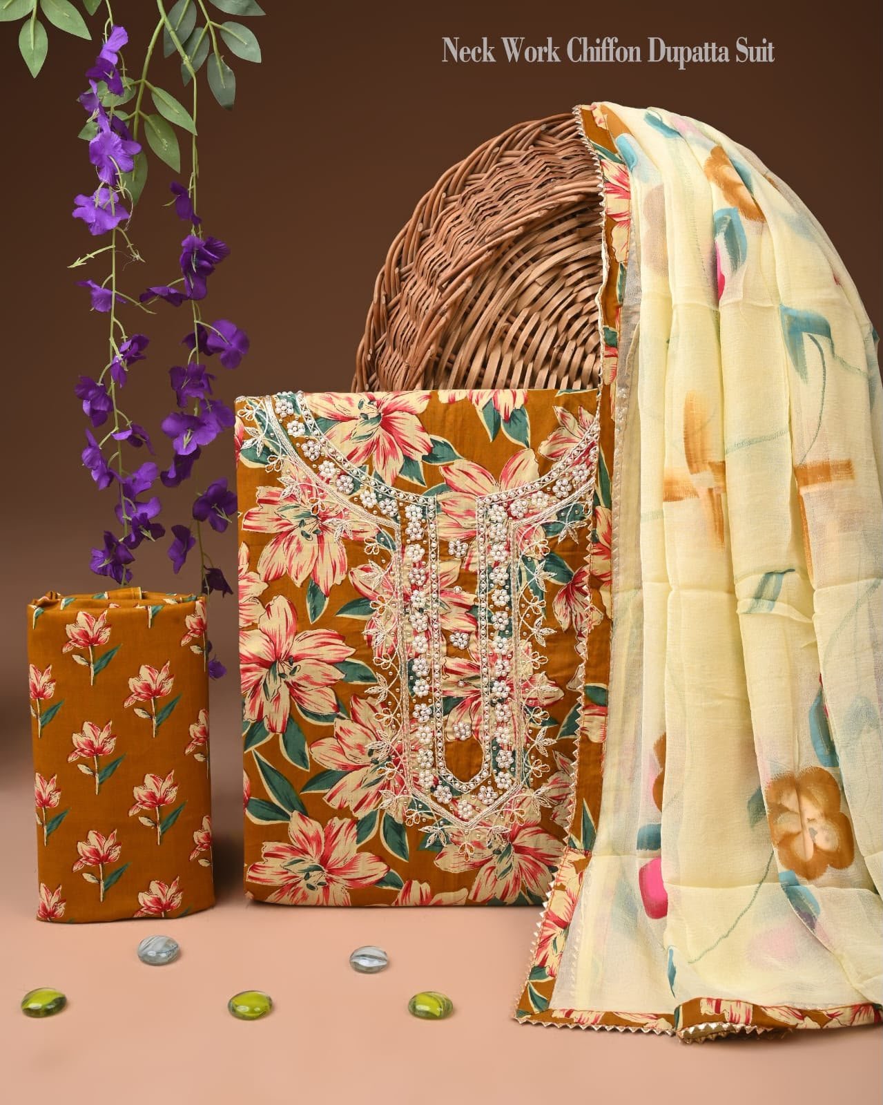 Gota Suit Chiffon Dupatta