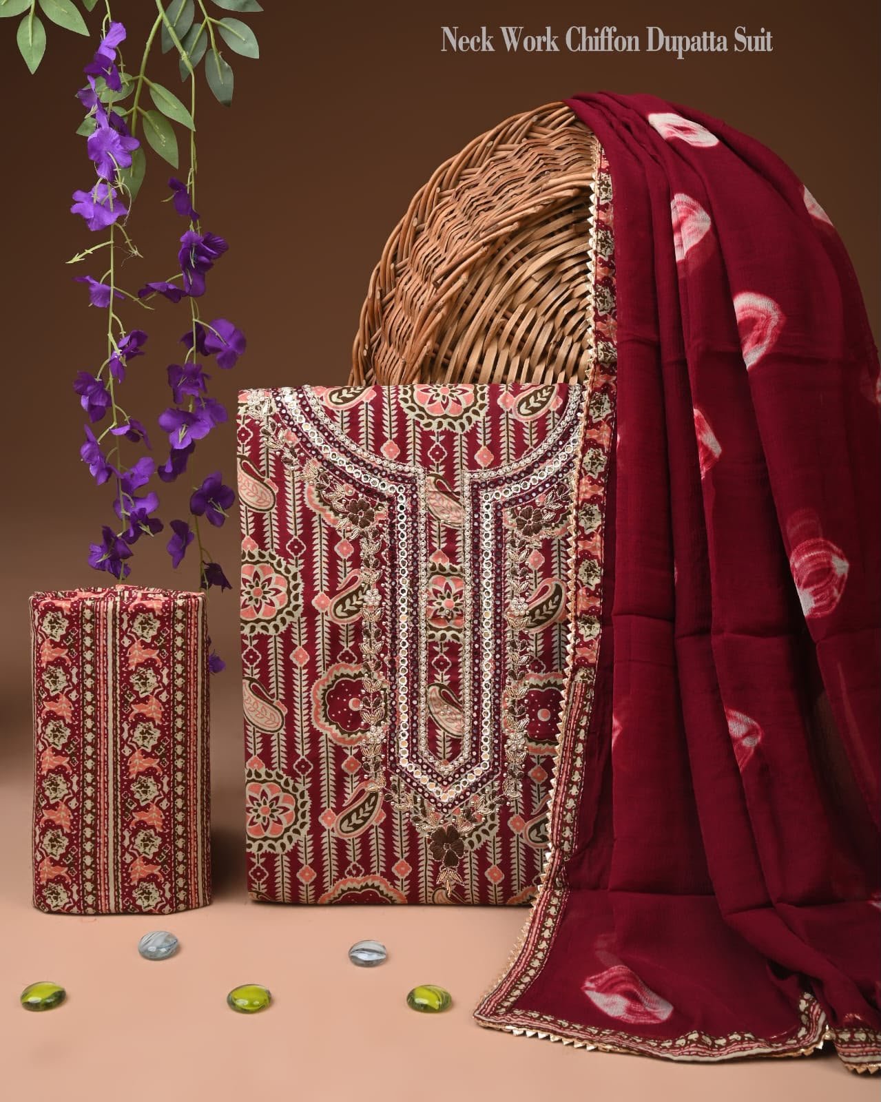 Gota Suit Chiffon Dupatta