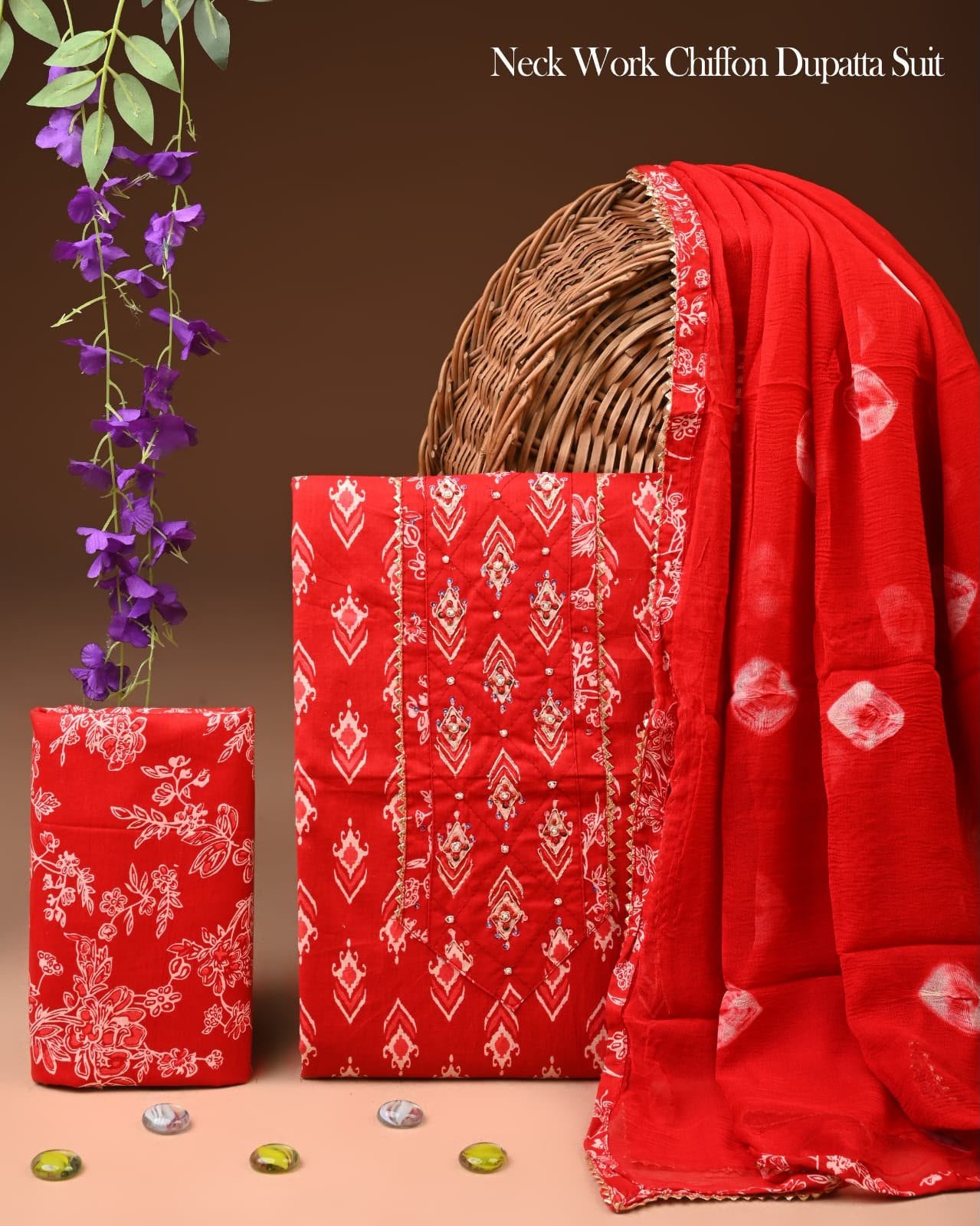 Gota Suit Chiffon Dupatta
