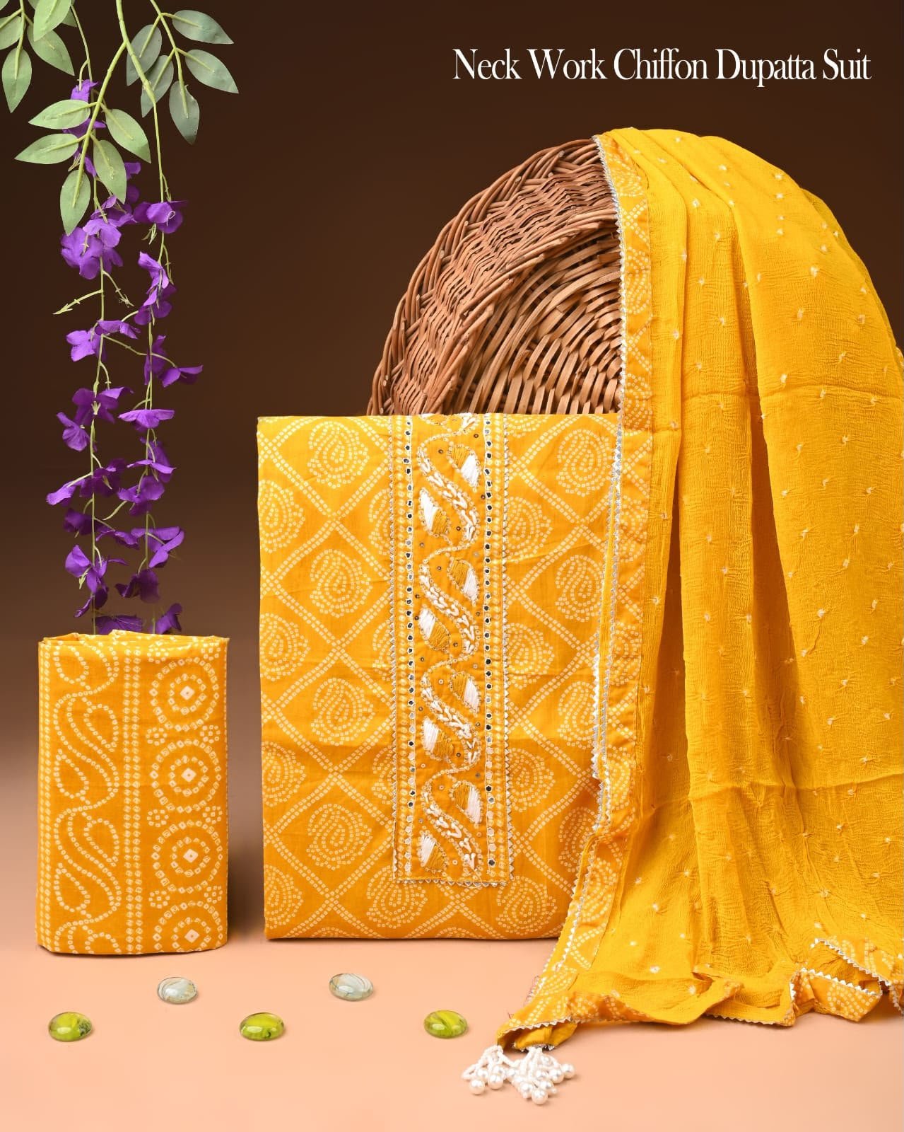 Gota Suit Chiffon Dupatta
