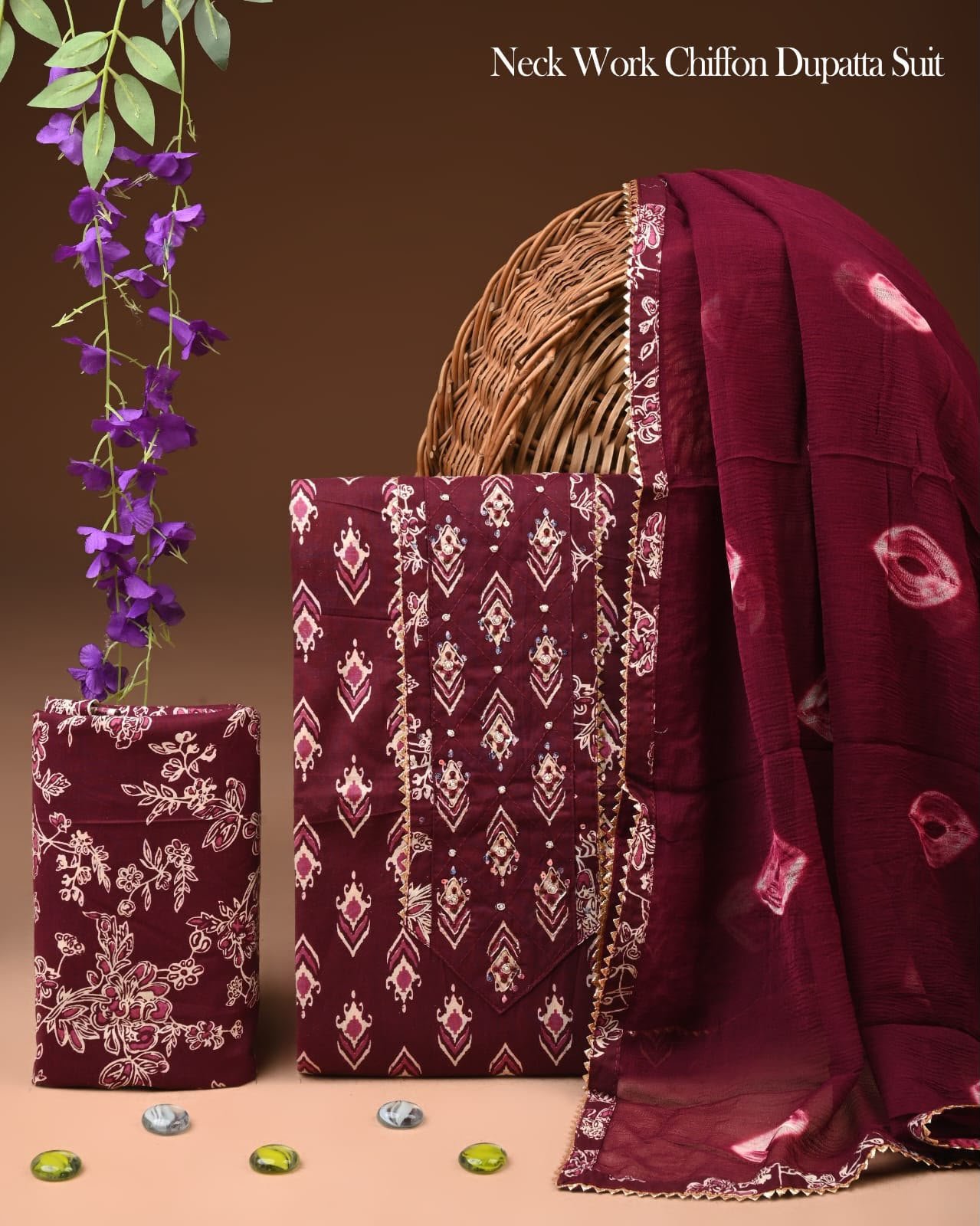 Gota Suit Chiffon Dupatta