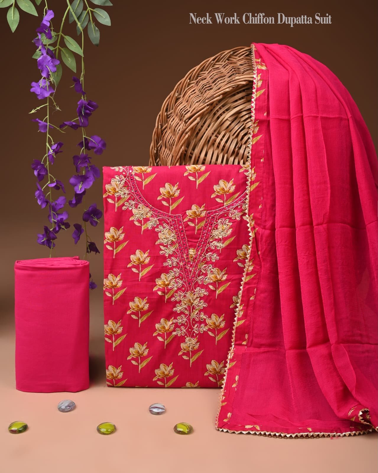 Gota Suit Chiffon Dupatta