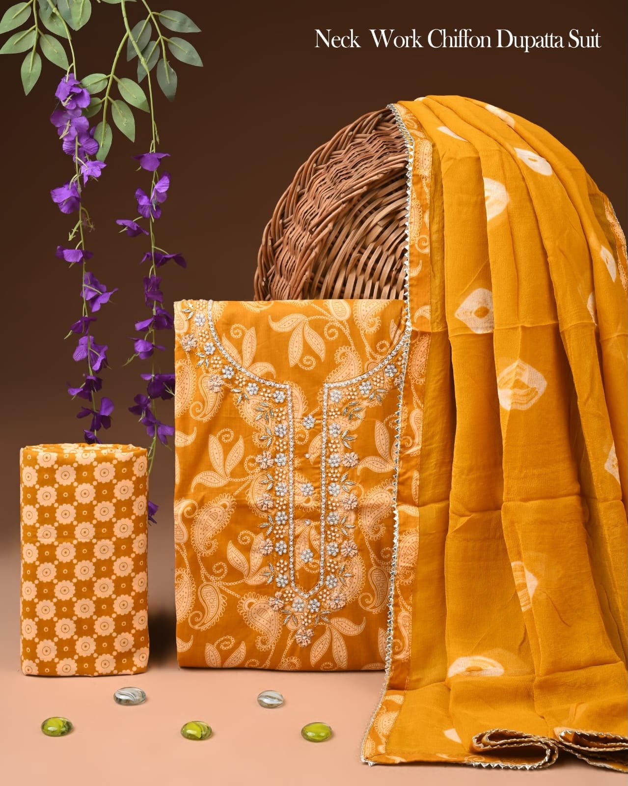 Gota Suit Chiffon Dupatta