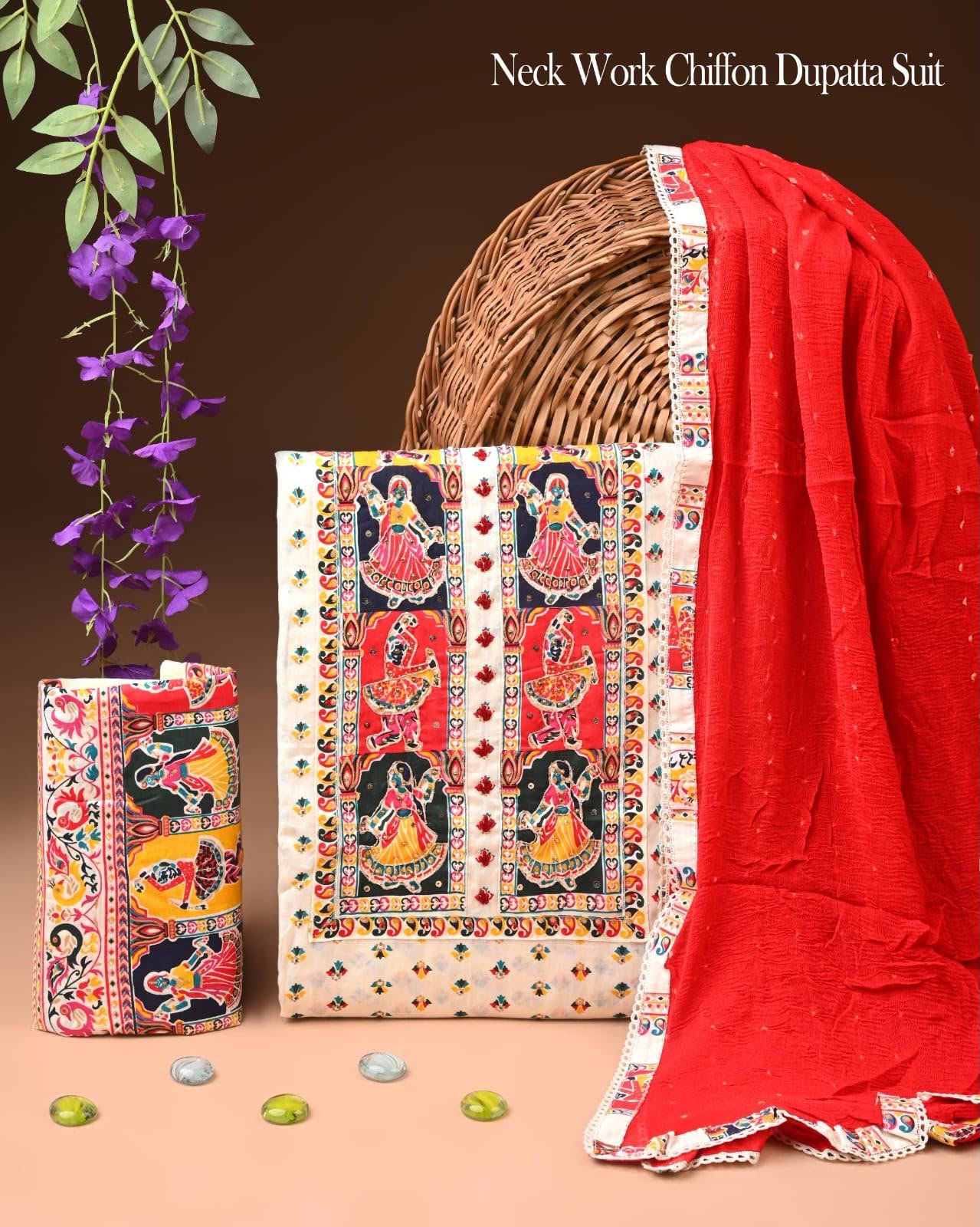Gota Suit Chiffon Dupatta