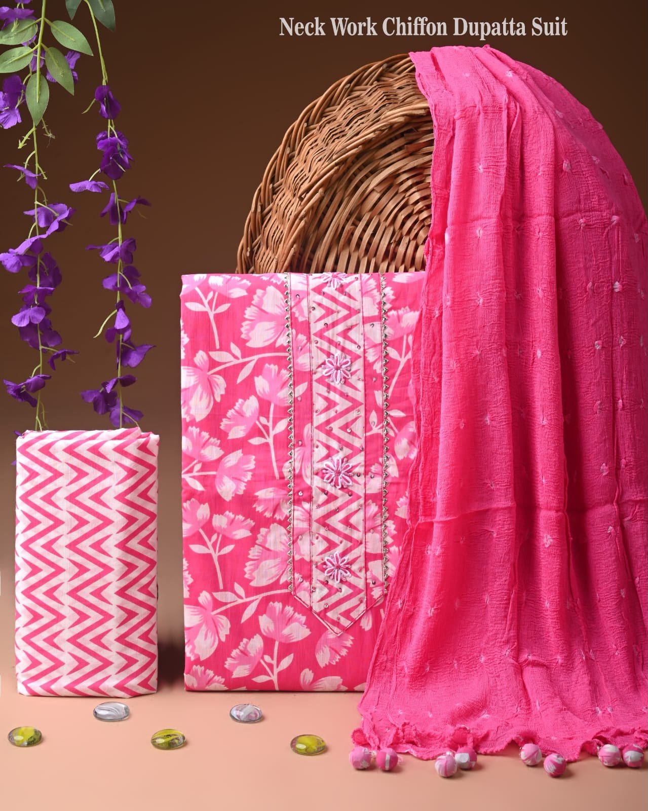Gota Suit Chiffon Dupatta